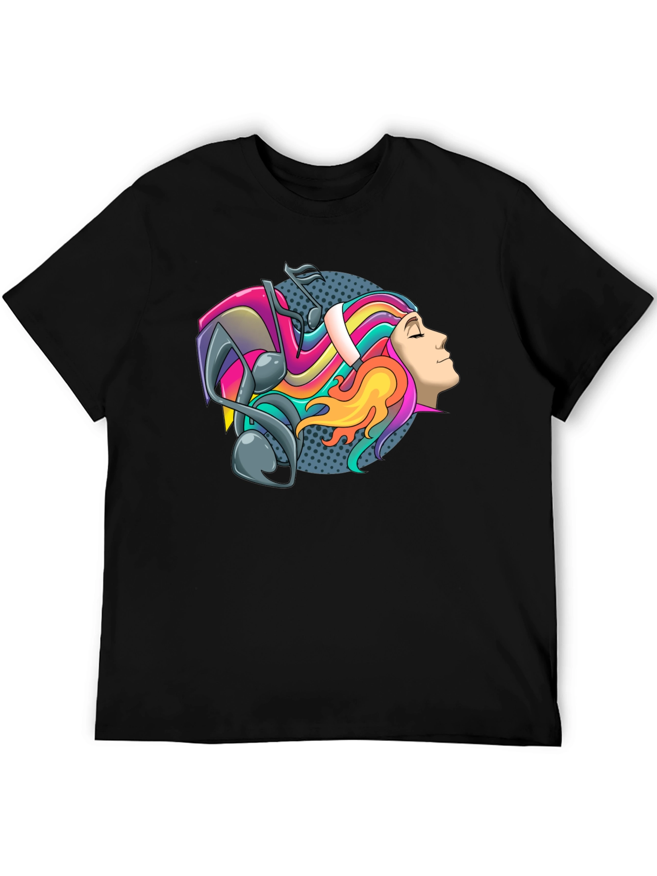 Colorful Music Head T-Shirt