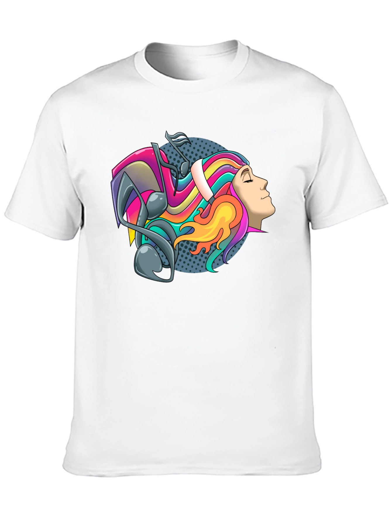 Colorful Music Head T-Shirt