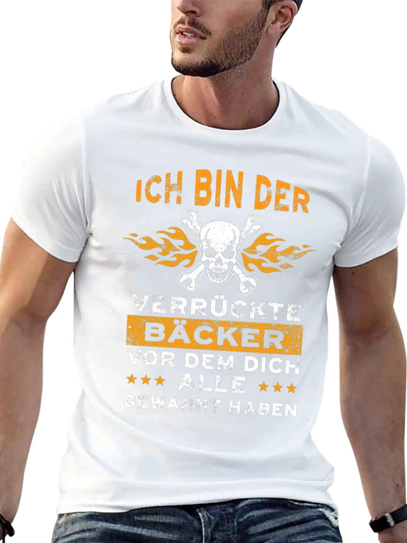 Ich Bin Der Verrückte Bäcker Funny Baker T-Shirt