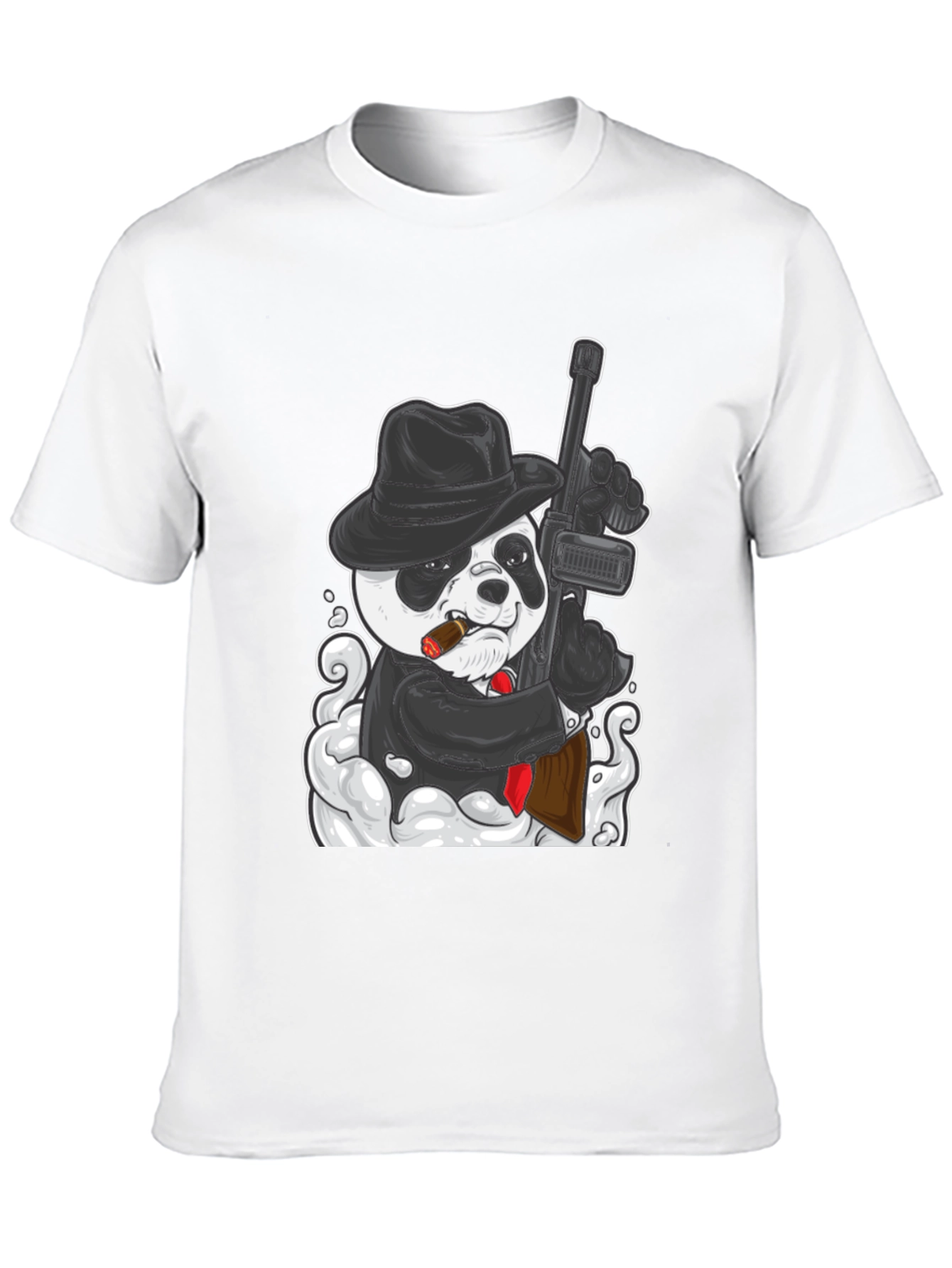 Panda Gangster Graphic Tee - Cool Animal Print T-Shirt