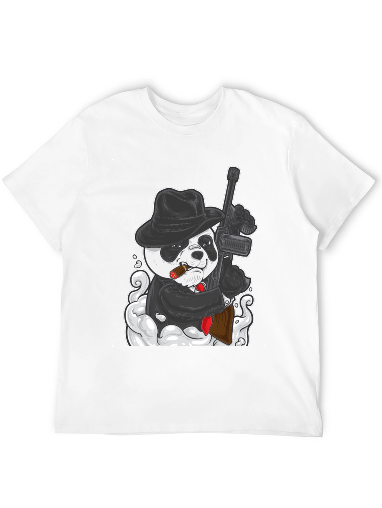 Panda Gangster Graphic Tee - Cool Animal Print T-Shirt