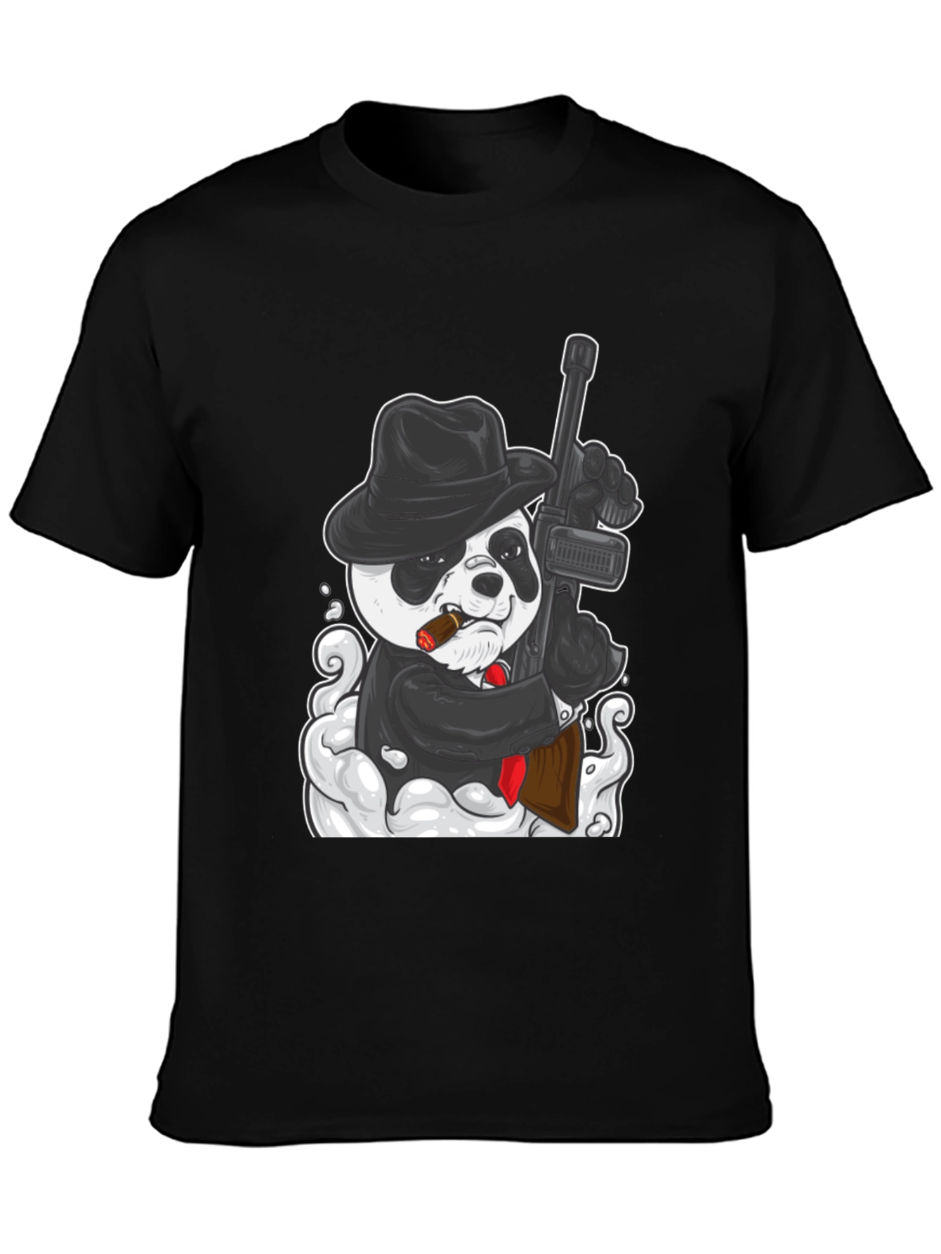Panda Gangster Graphic Tee - Cool Animal Print T-Shirt