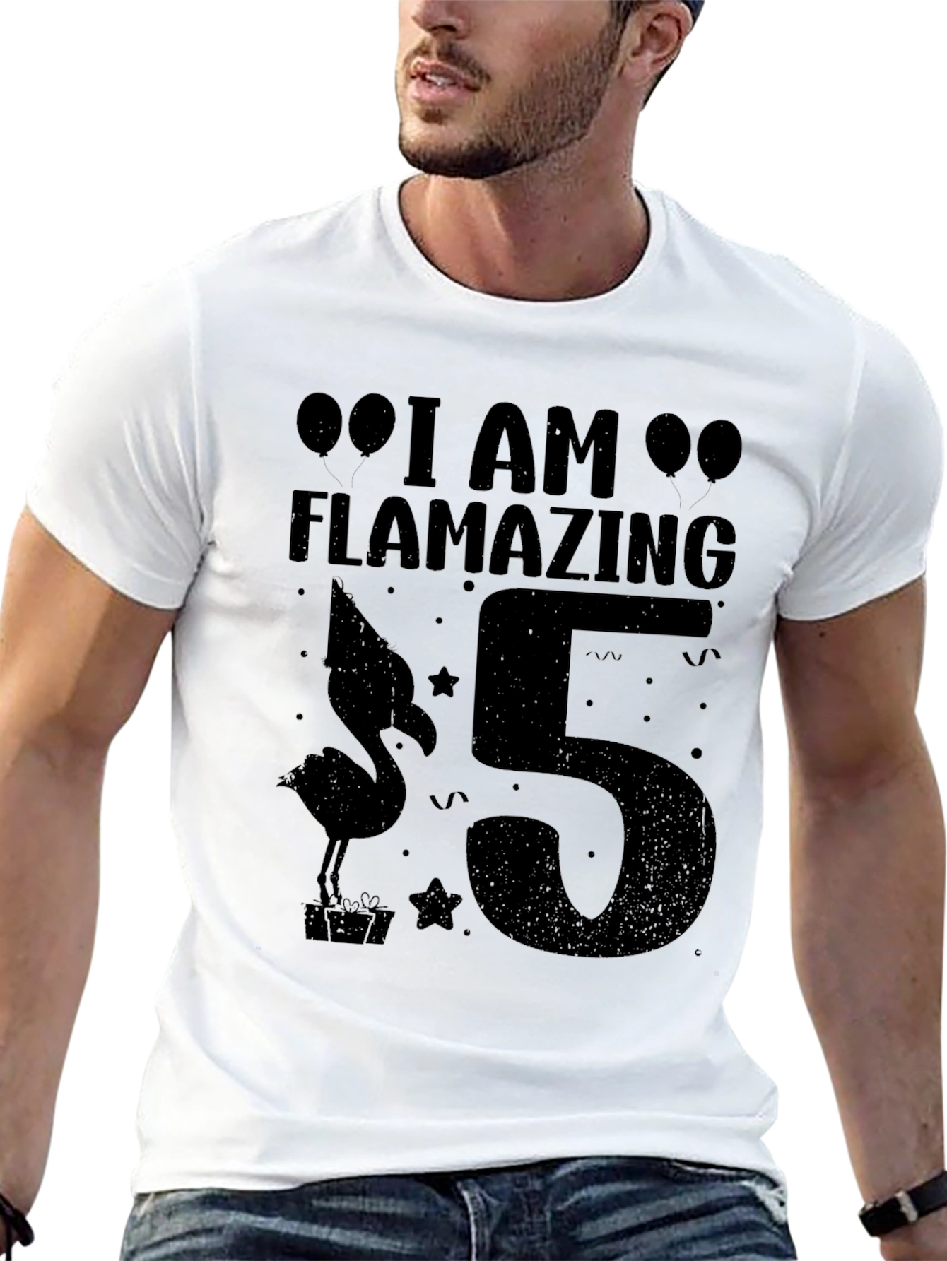 Flamazing 5th Birthday Black T-Shirt