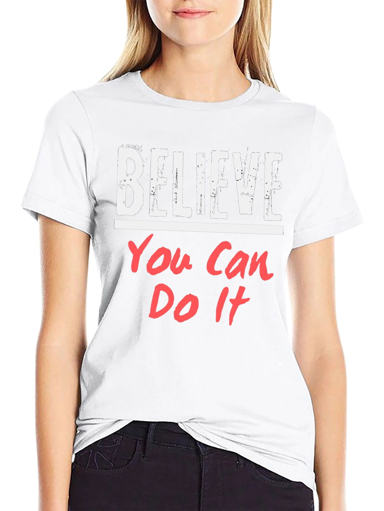 Believe You Can Do It Black T-Shirt