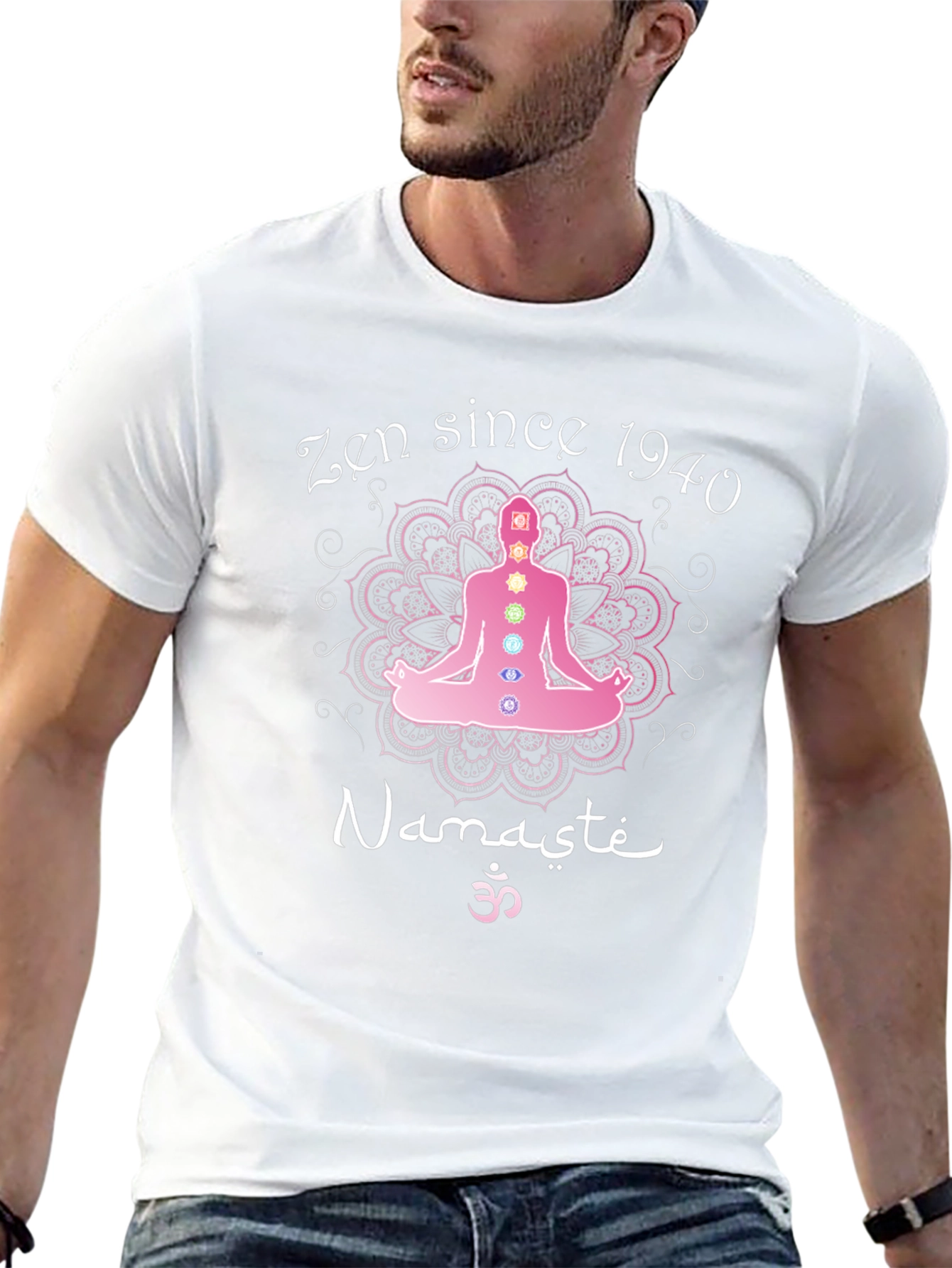 Zen Since 1940 Yoga Chakra T-Shirt Namaste Meditation