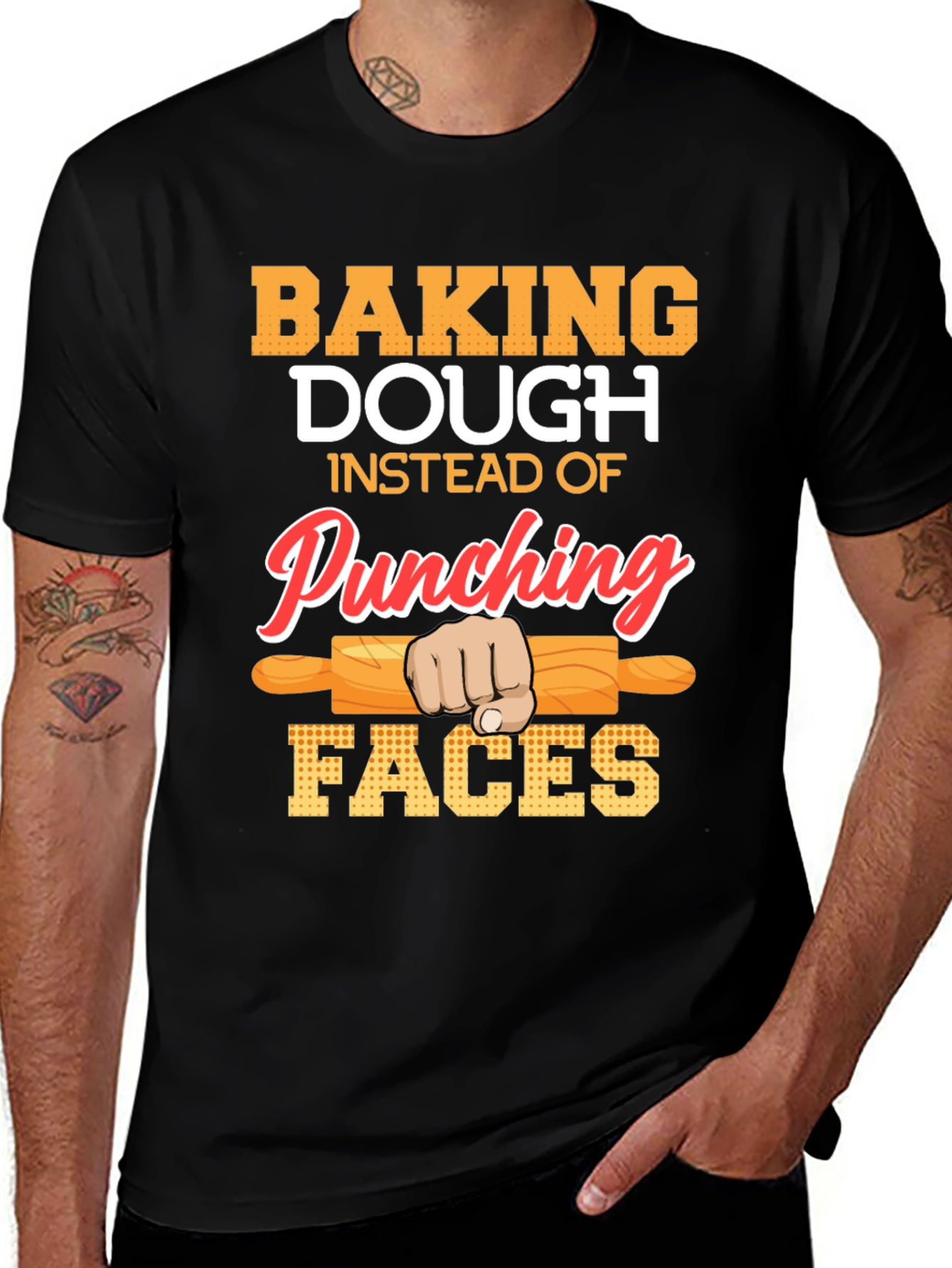 Baking Dough T-Shirt: Punching Faces Alternative!