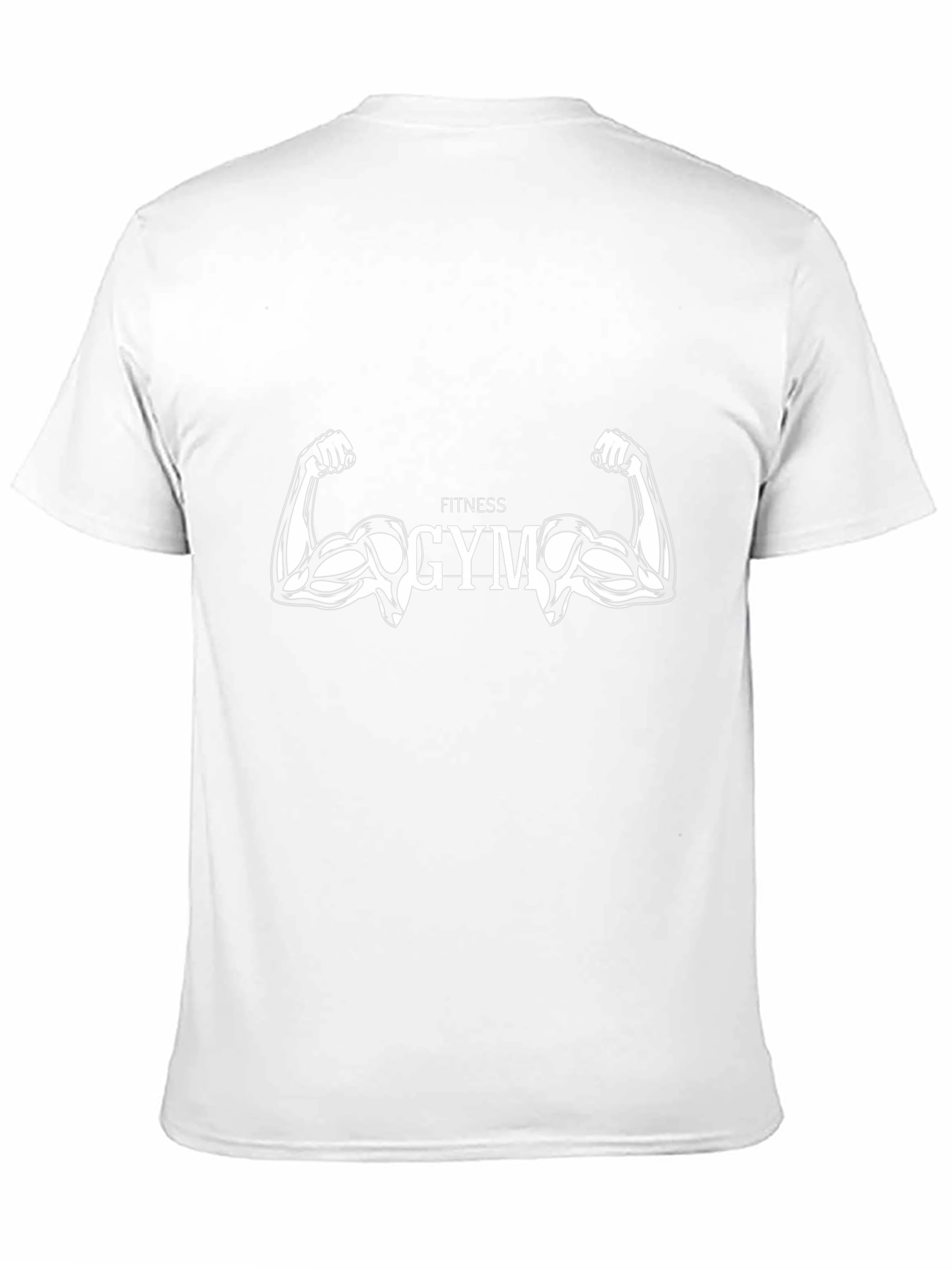 Fitness Gym Muscle Graphic Black T-Shirt