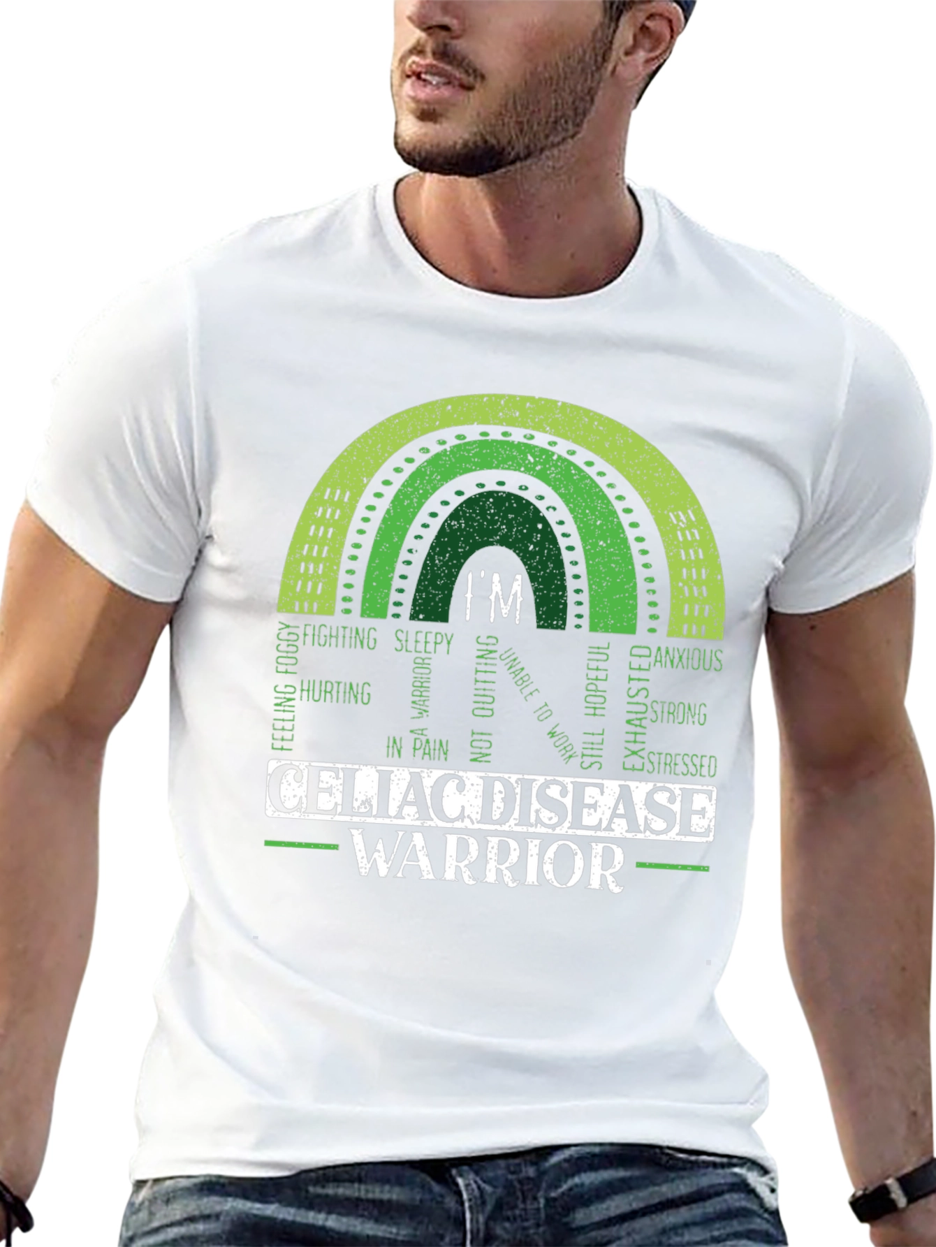 Celiac Disease Warrior Rainbow T-Shirt