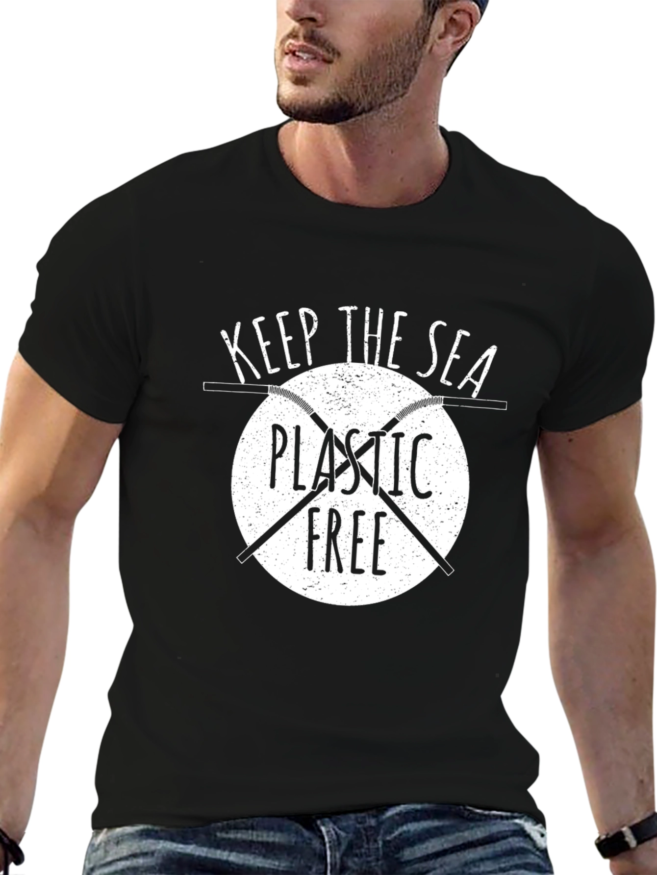Keep The Sea Plastic Free Graphic T-Shirt