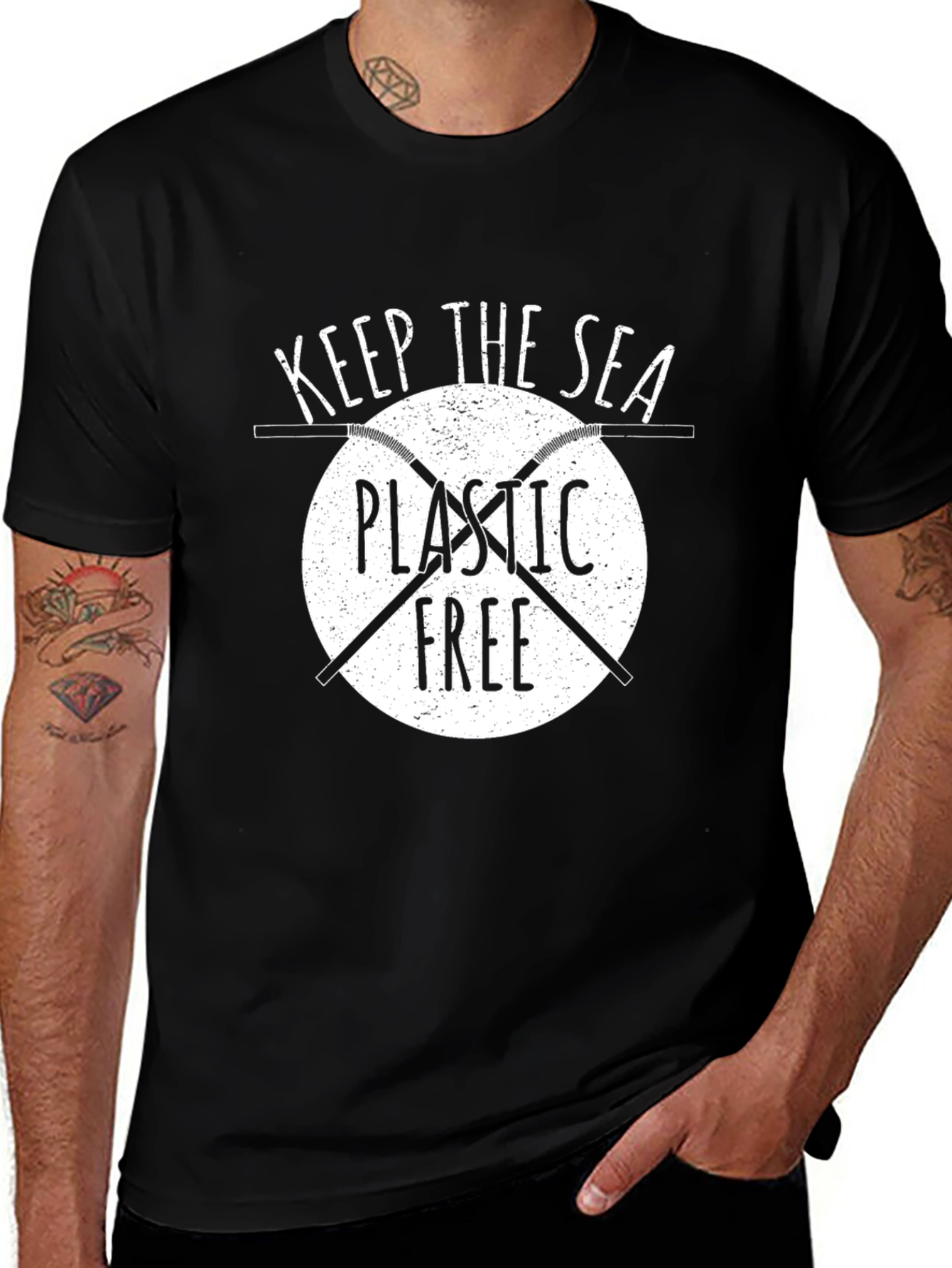 Keep The Sea Plastic Free Graphic T-Shirt