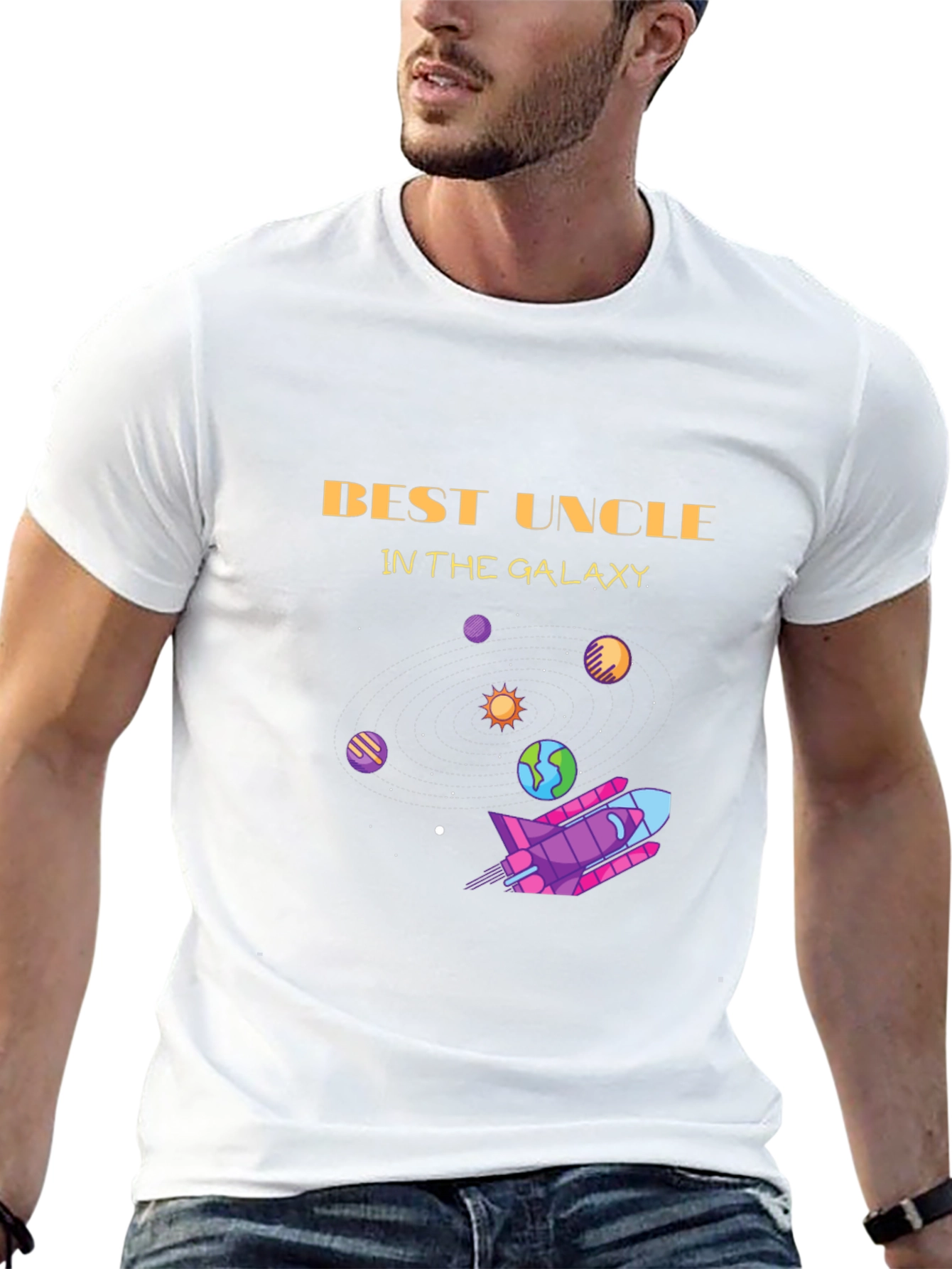 Best Uncle in the Galaxy Graphic T-Shirt