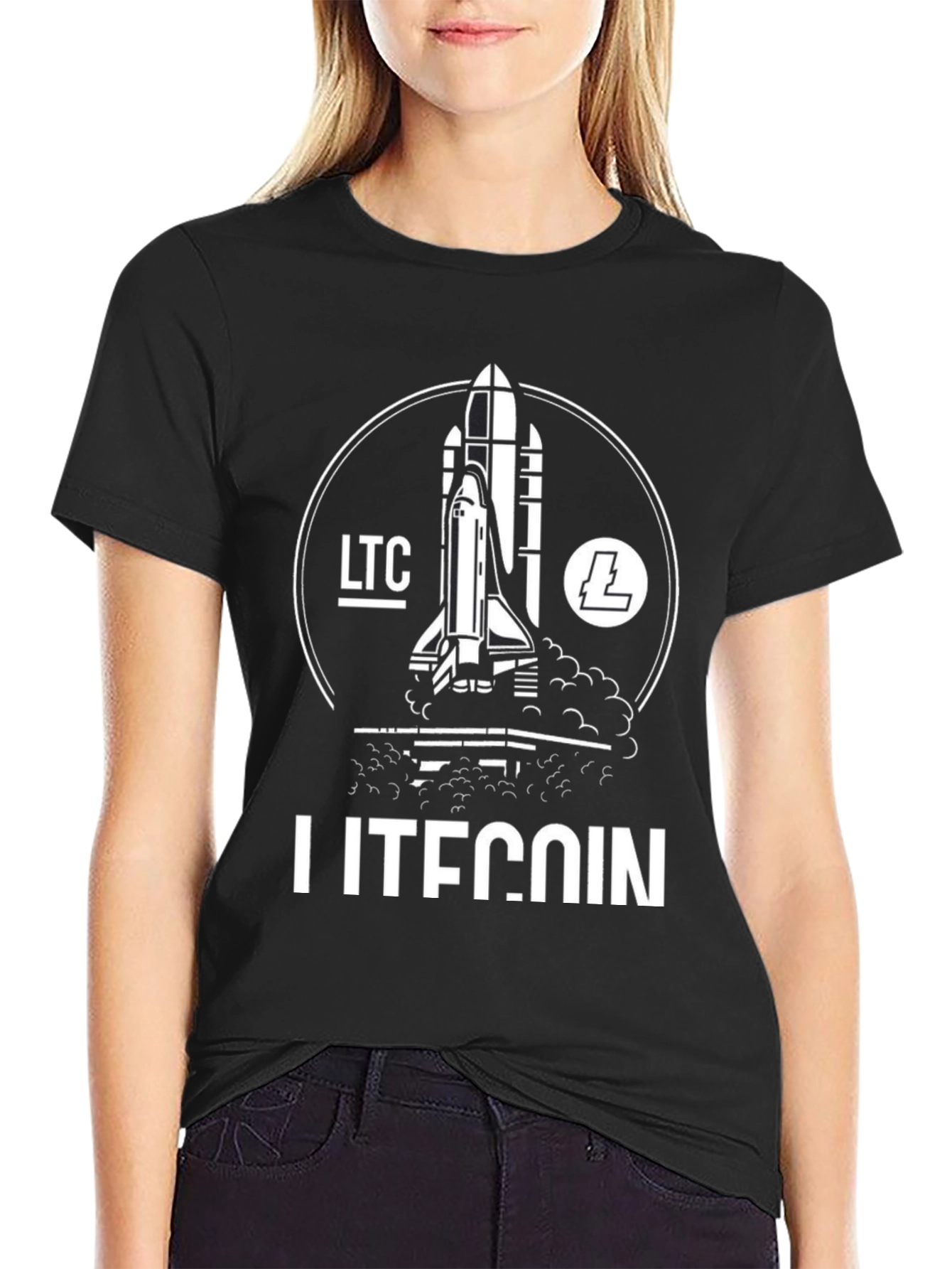 Litecoin Rocket T-Shirt - Crypto Fashion