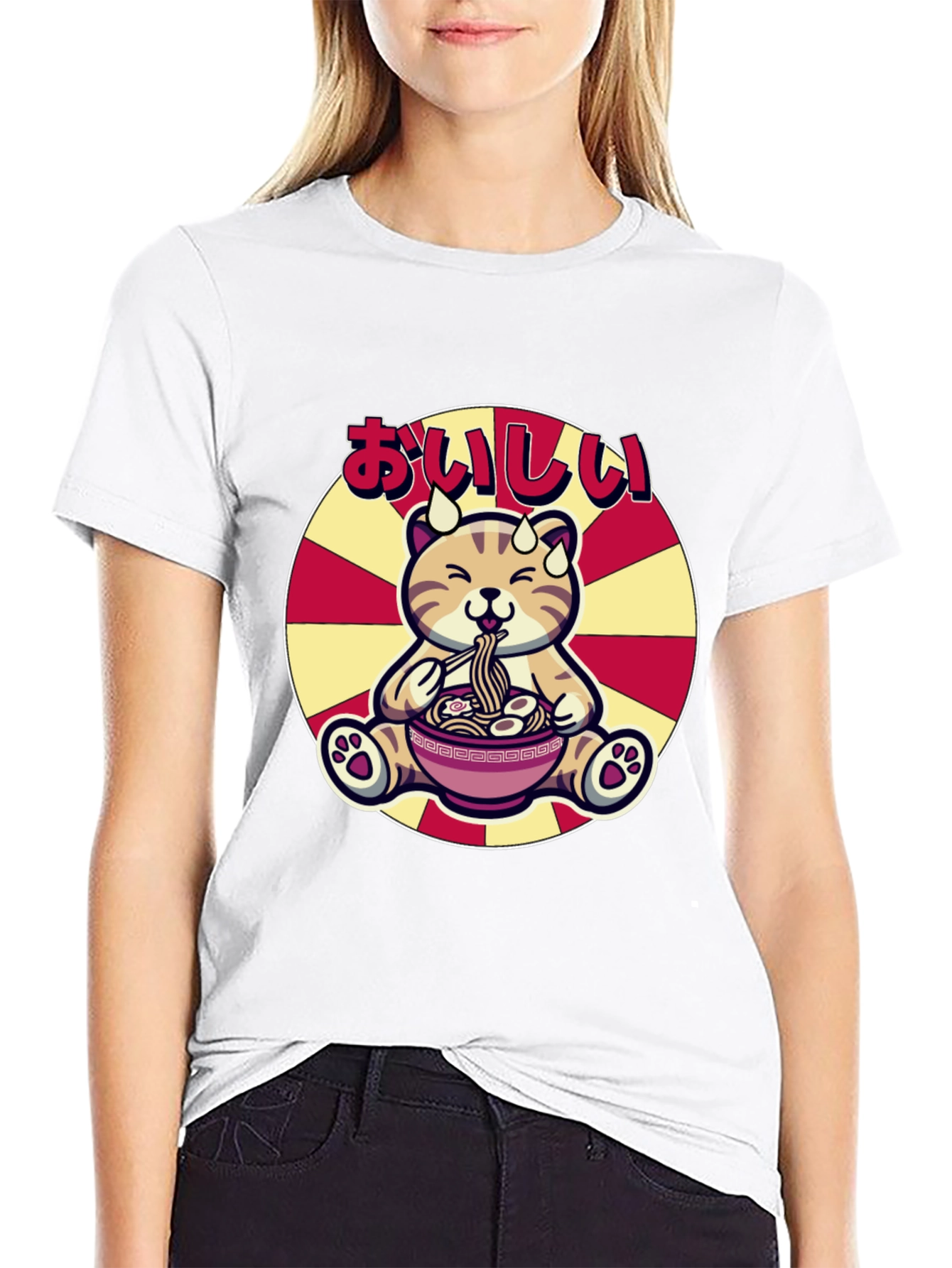 Cute Ramen Cat T-Shirt - Delicious Graphic Tee