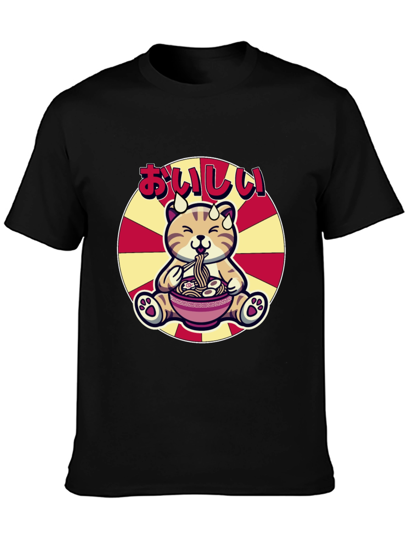 Cute Ramen Cat T-Shirt - Delicious Graphic Tee