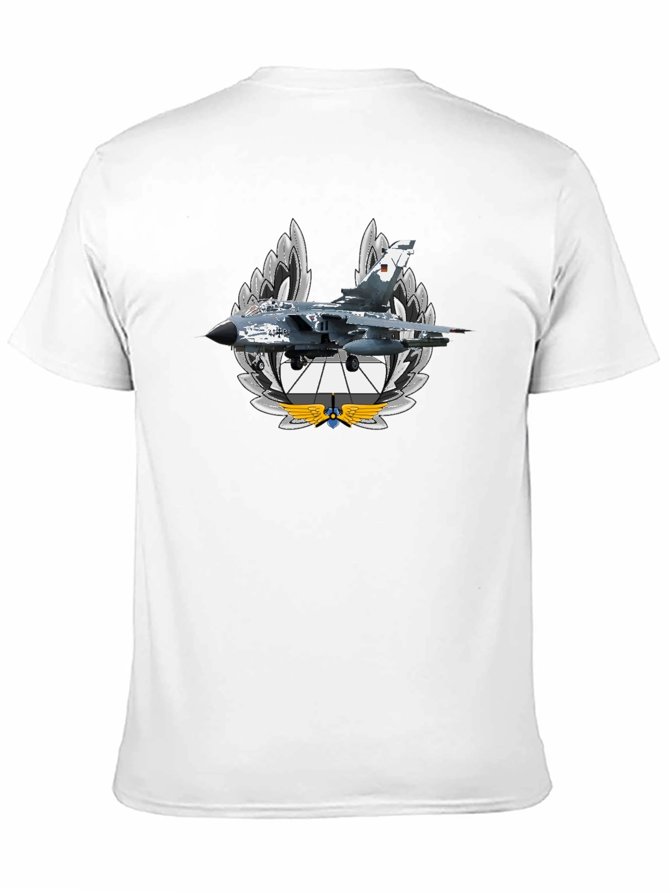 Jet Fighter Graphic T-Shirt - Black