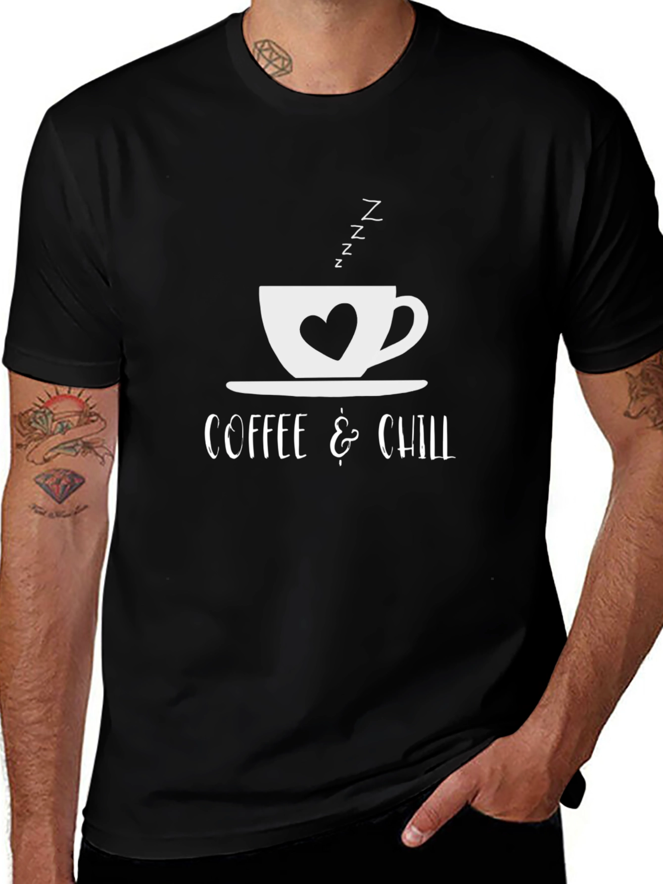 Coffee & Chill T-Shirt - Relaxing Cozy Design