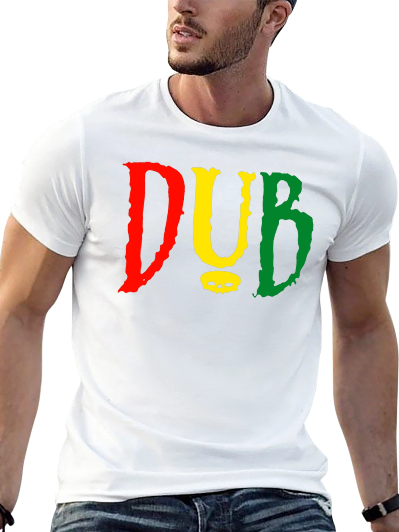DUB Reggae Style T-Shirt - Red Yellow Green