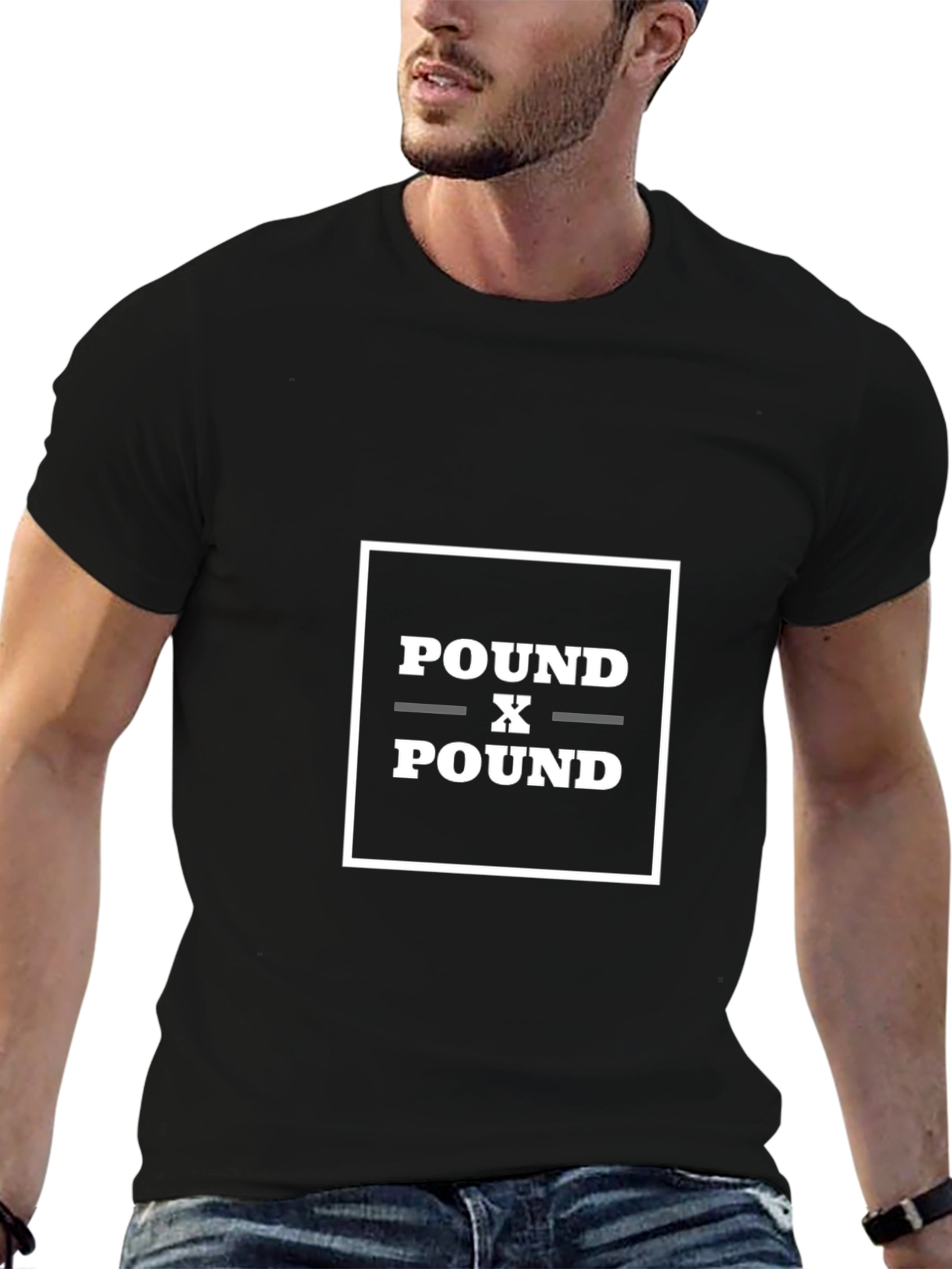 Pound X Pound Graphic Tee - Black Cotton T-Shirt