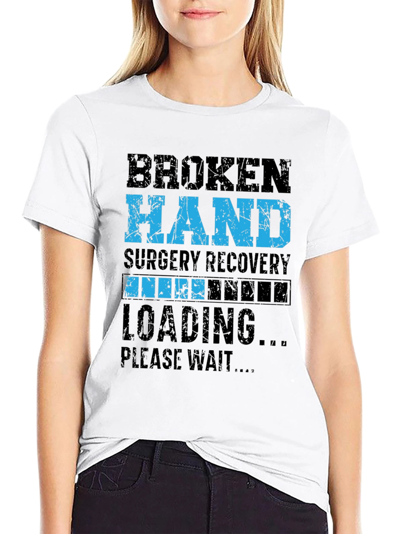 Broken Hand Surgery Recovery Loading T-Shirt