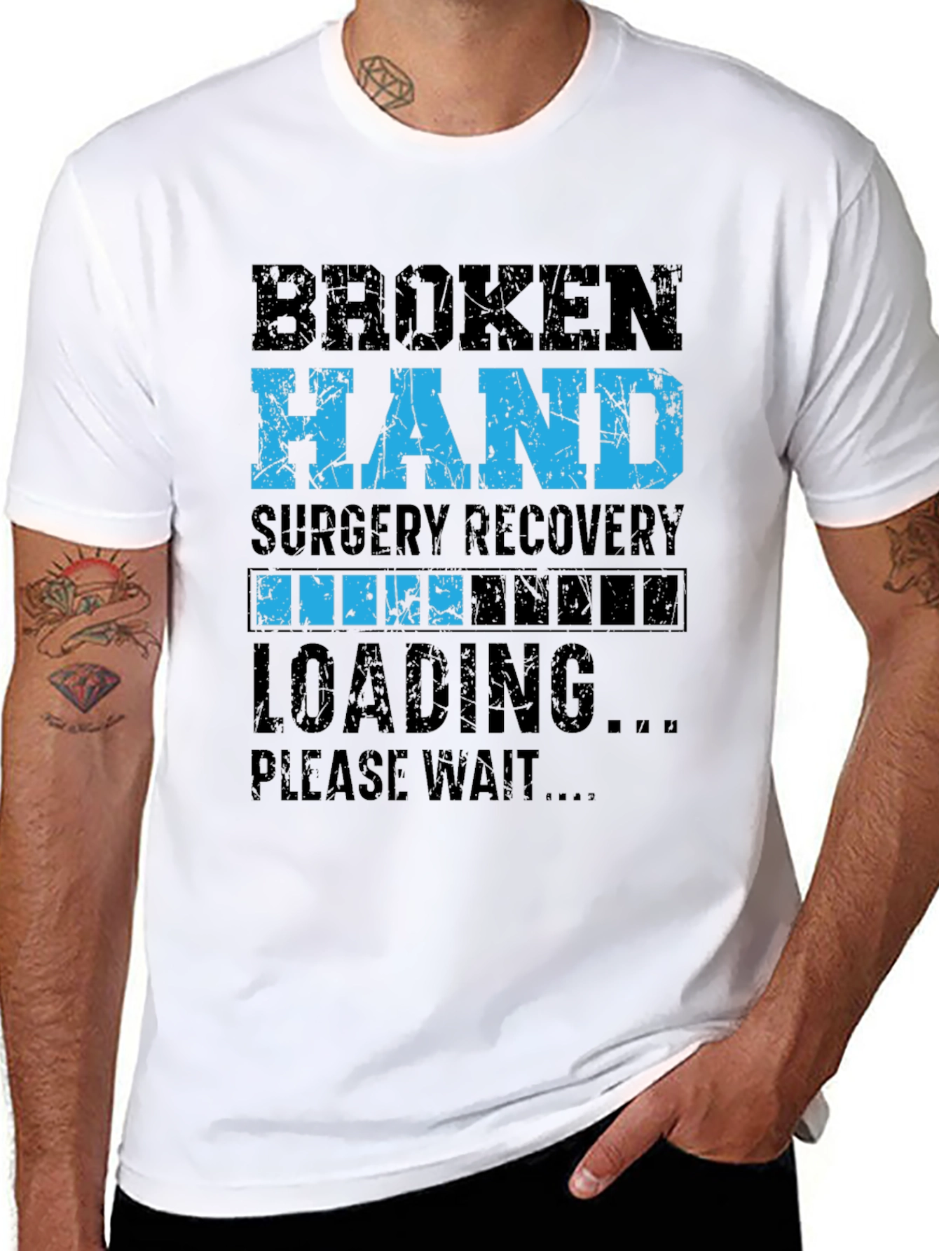 Broken Hand Surgery Recovery Loading T-Shirt
