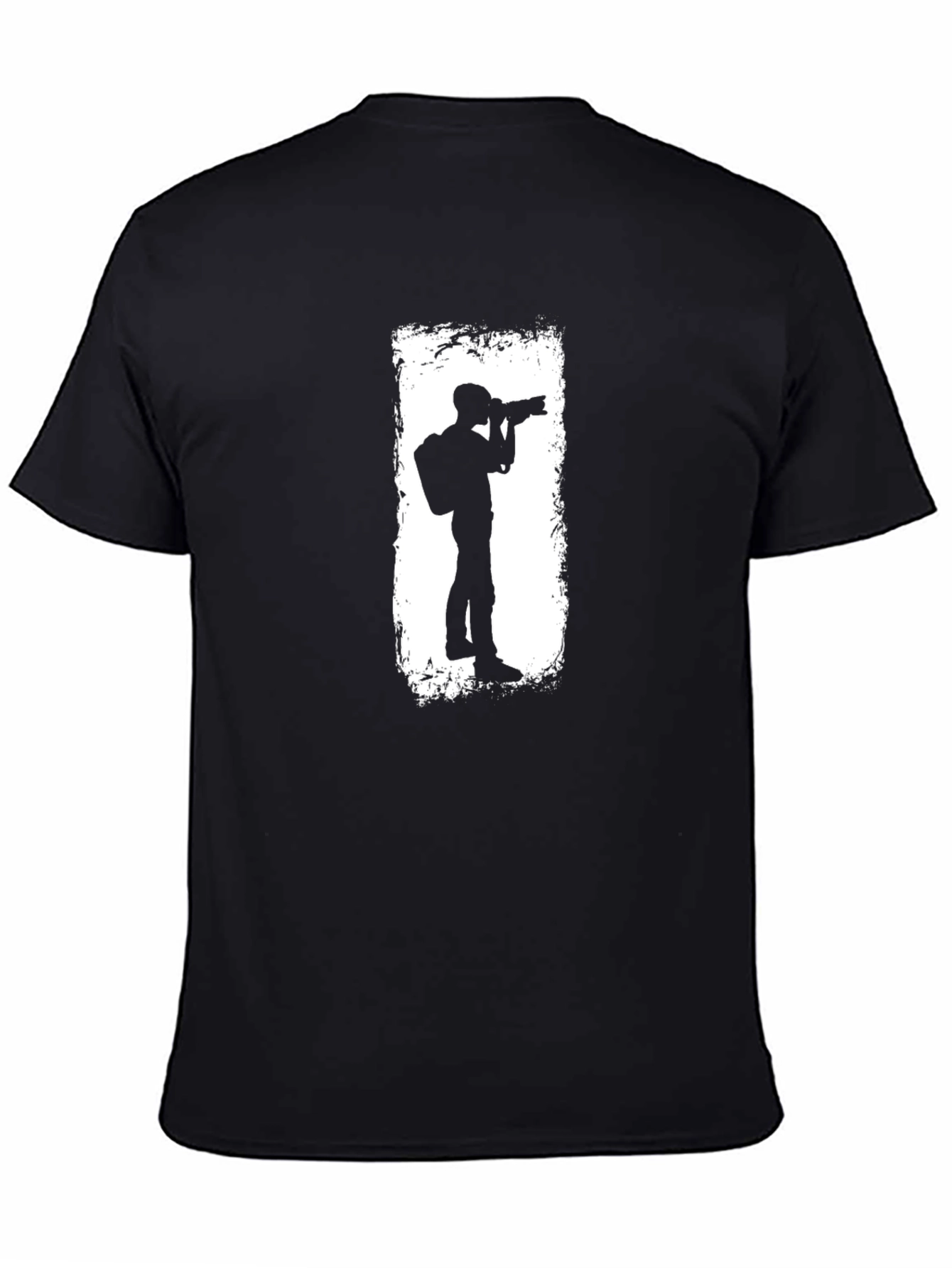Photographer Graphic Tee - Black Casual T-Shirt