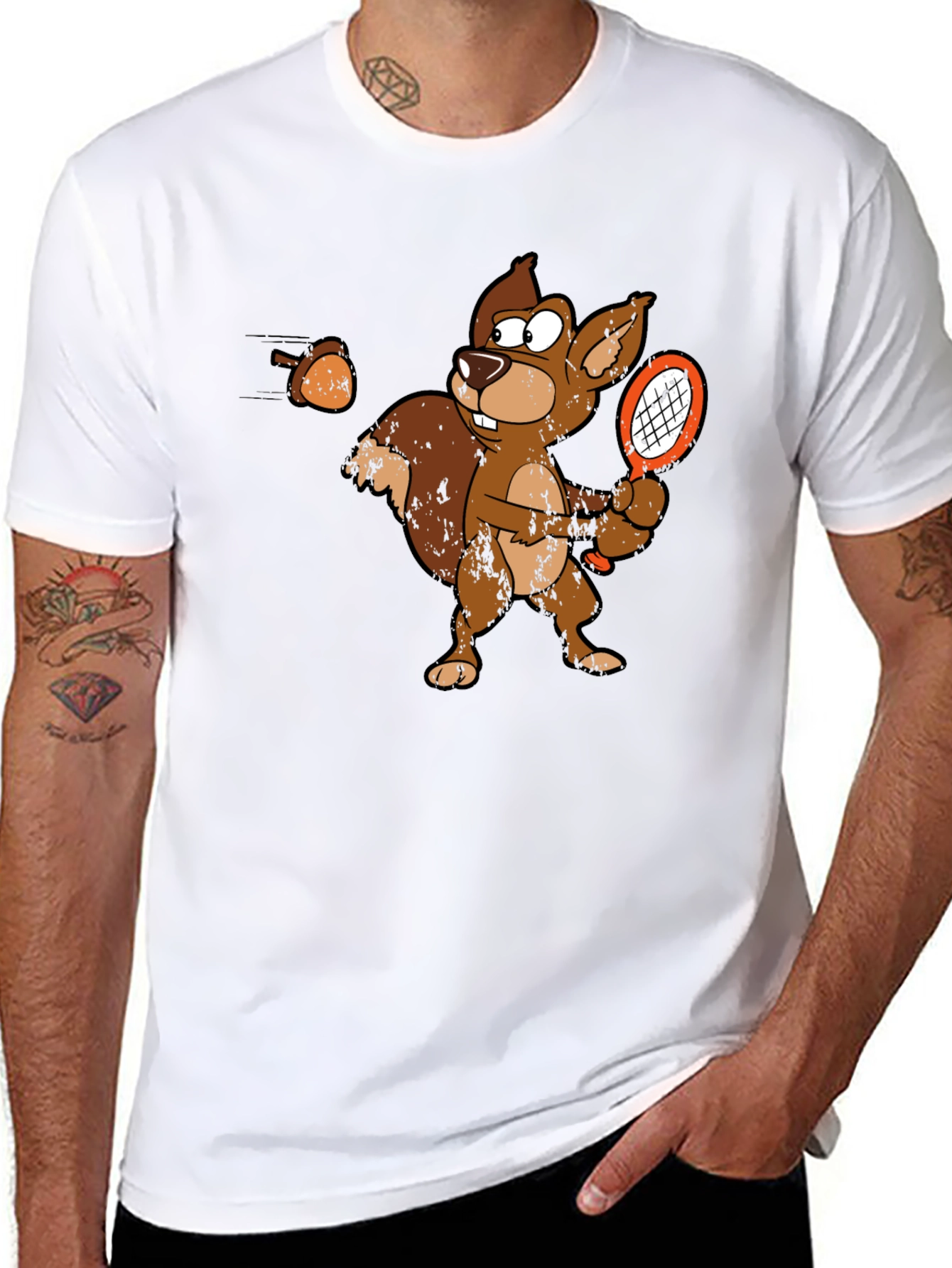 Squirrel Tennis T-Shirt - Ace Your Style!
