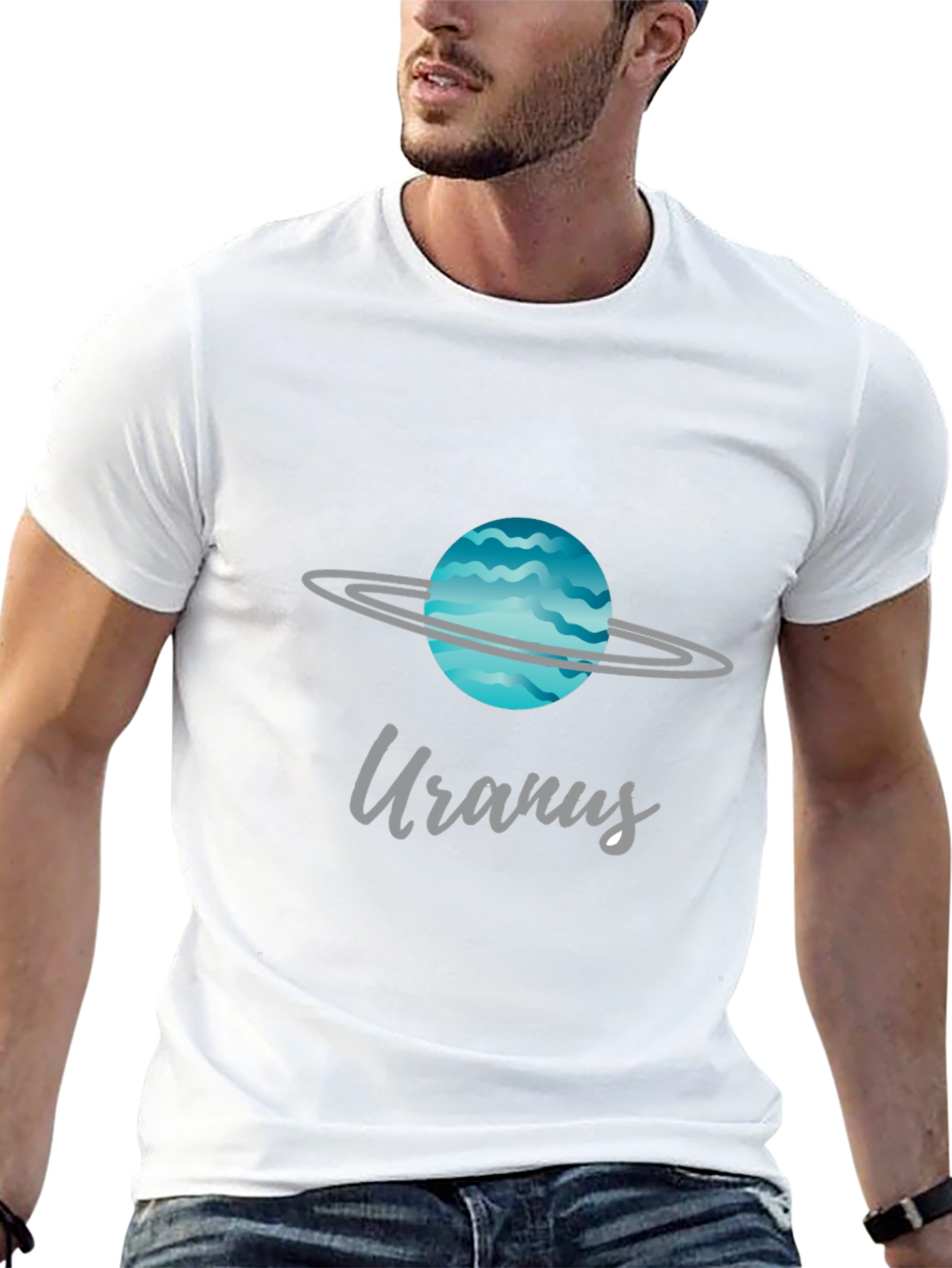 Uranus Planet Graphic Tee - Space Style!