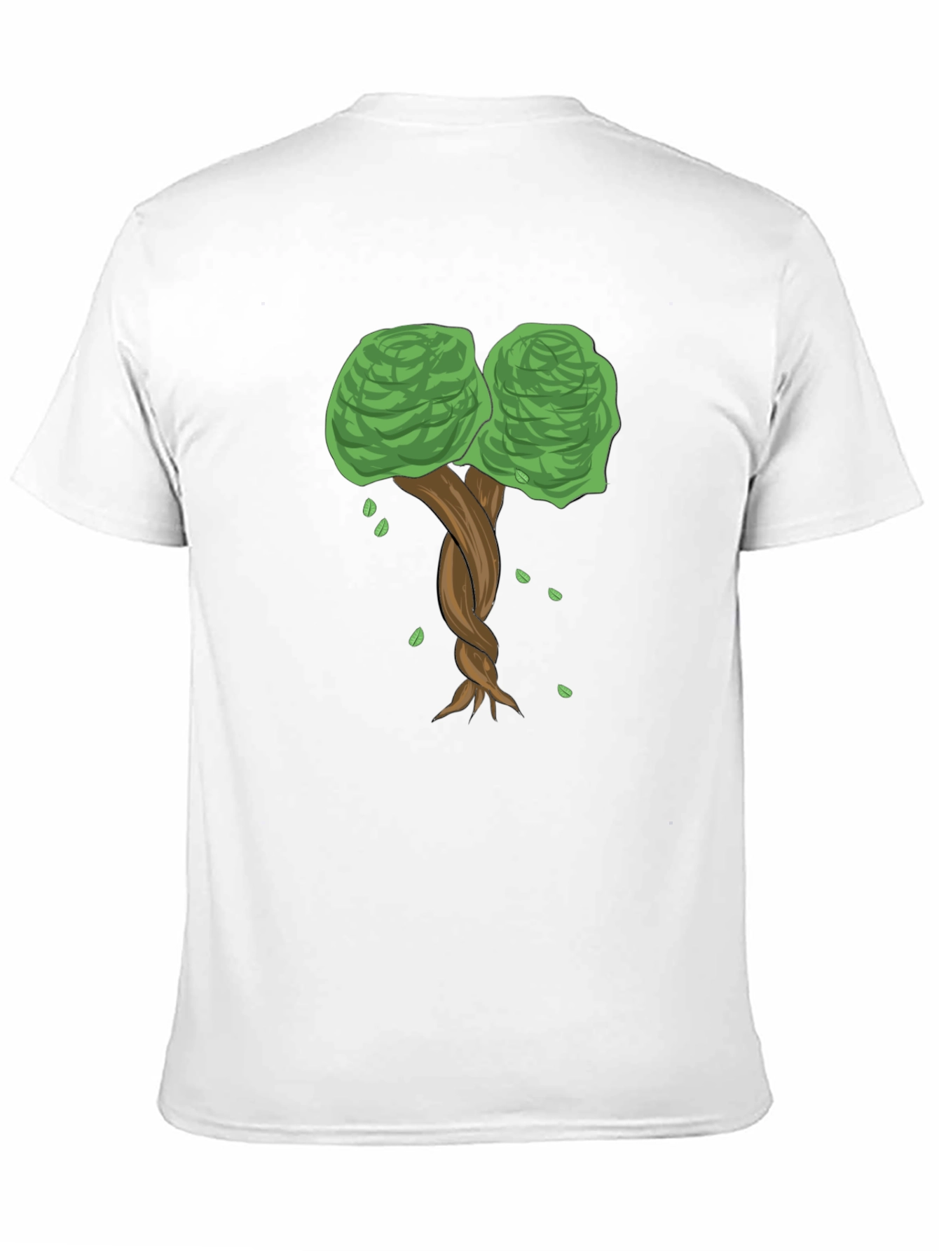 Twisted Tree Graphic Tee - Nature Inspired Black T-Shirt