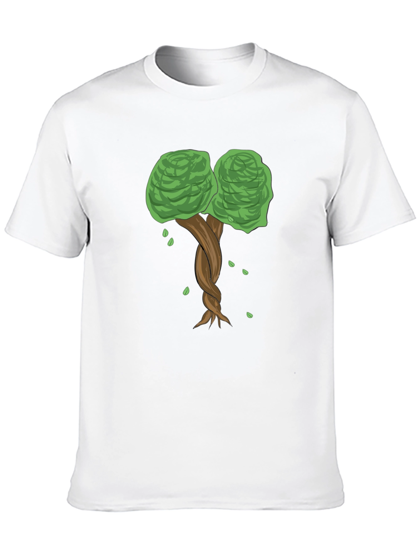 Twisted Tree Graphic Tee - Nature Inspired Black T-Shirt