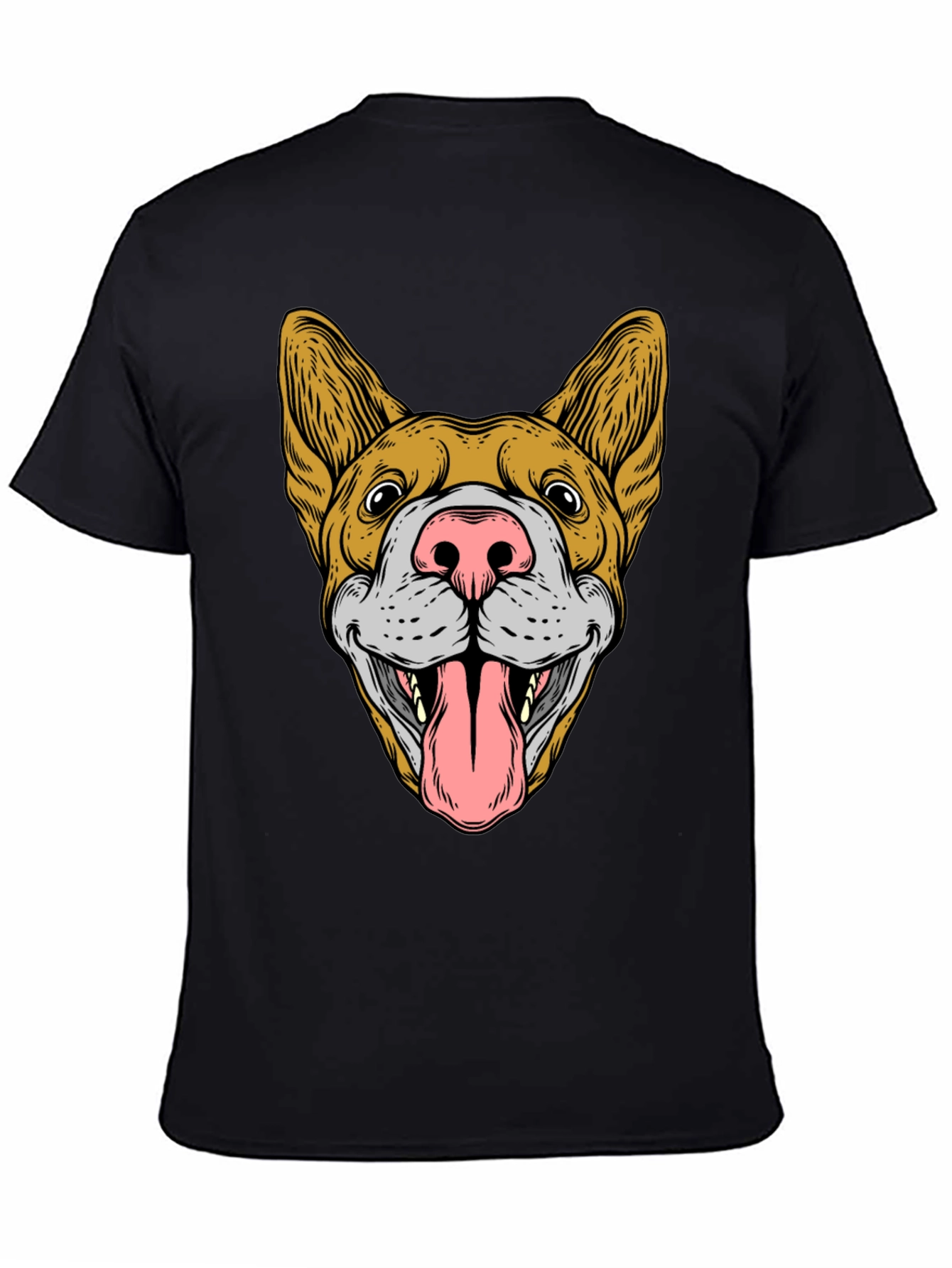 Dog Graphic Black T-Shirt