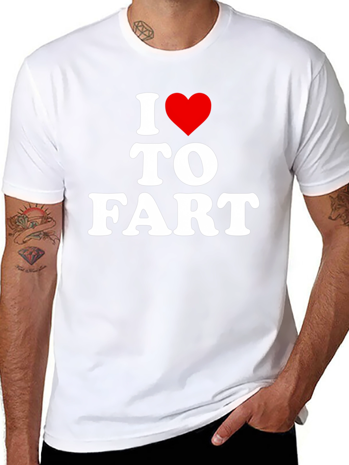 I Heart To Fart Funny Graphic T-Shirt