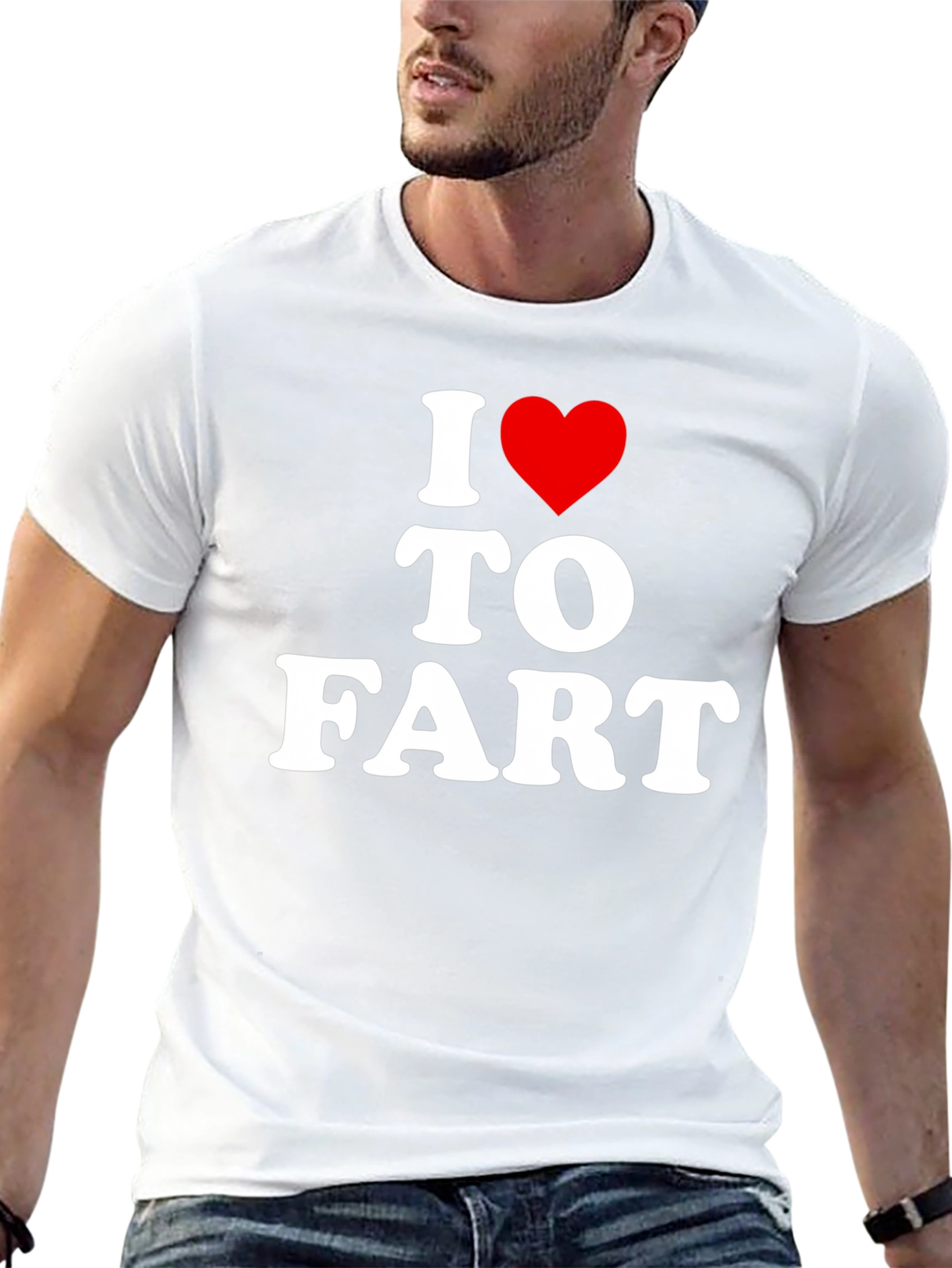 I Heart To Fart Funny Graphic T-Shirt