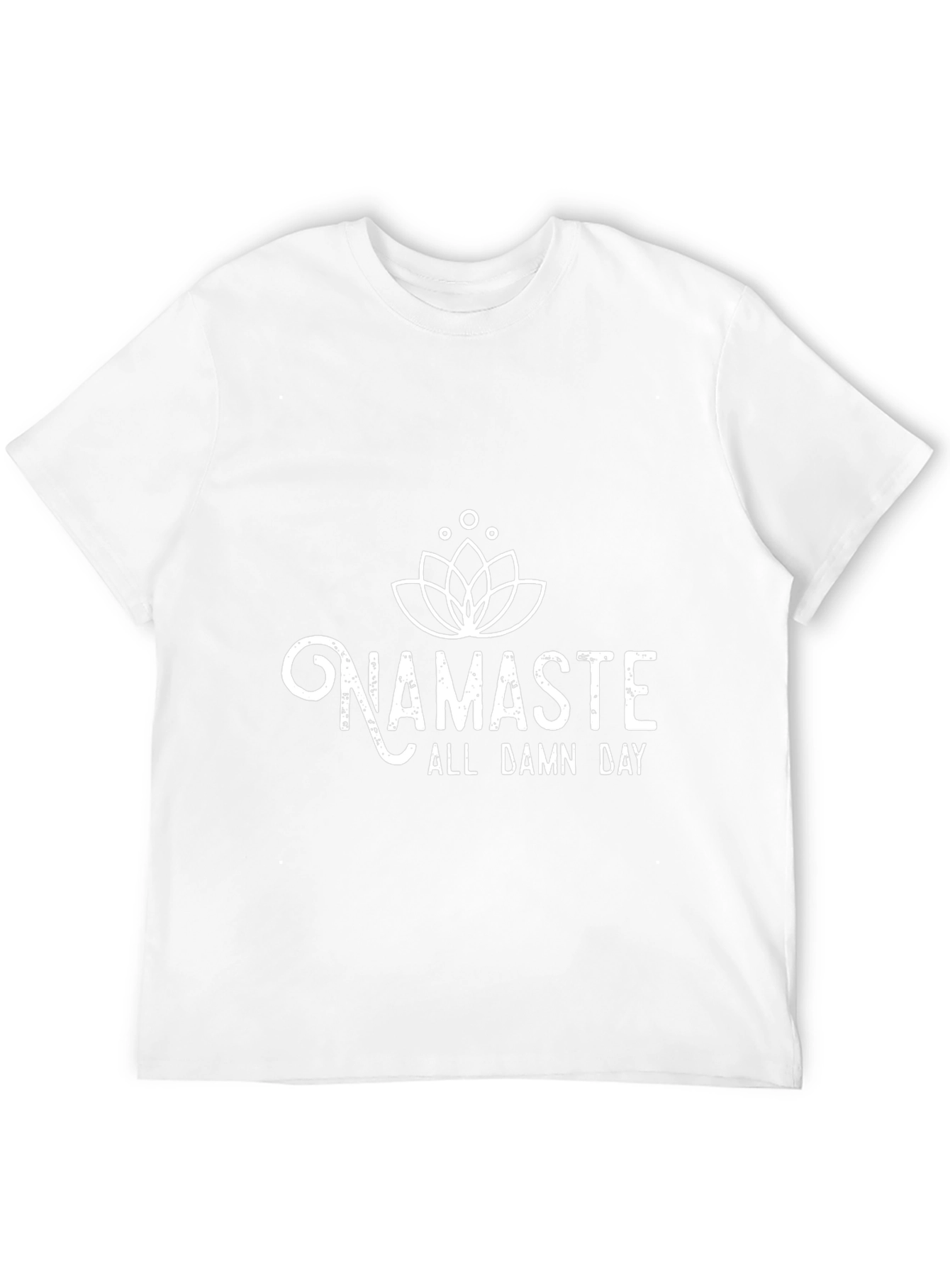 Namaste All Damn Day Black T-Shirt