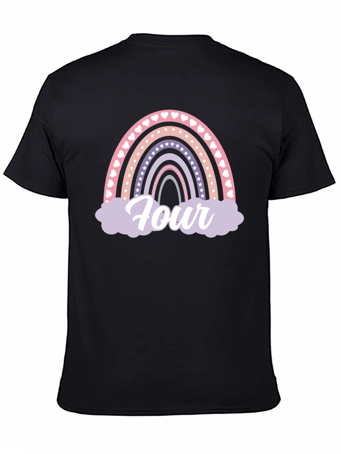 Rainbow Four Birthday T-Shirt