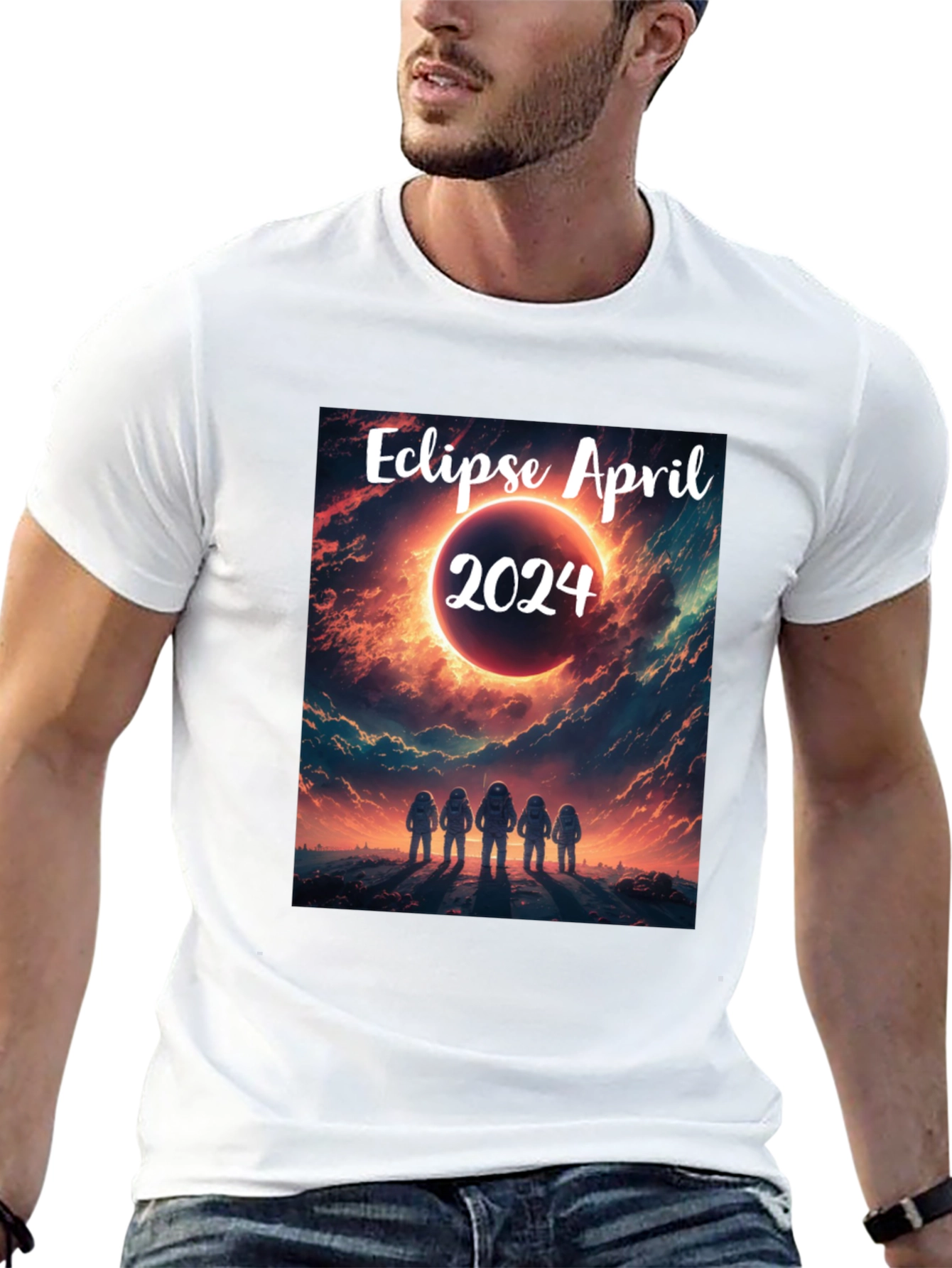Eclipse April 2024 T-Shirt - Space Astronauts