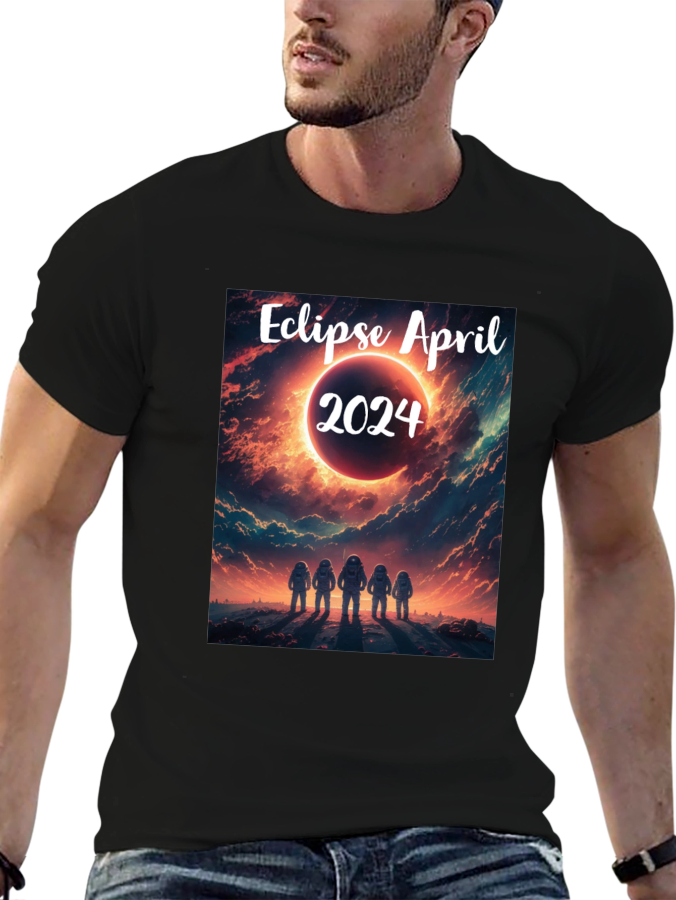 Eclipse April 2024 T-Shirt - Space Astronauts