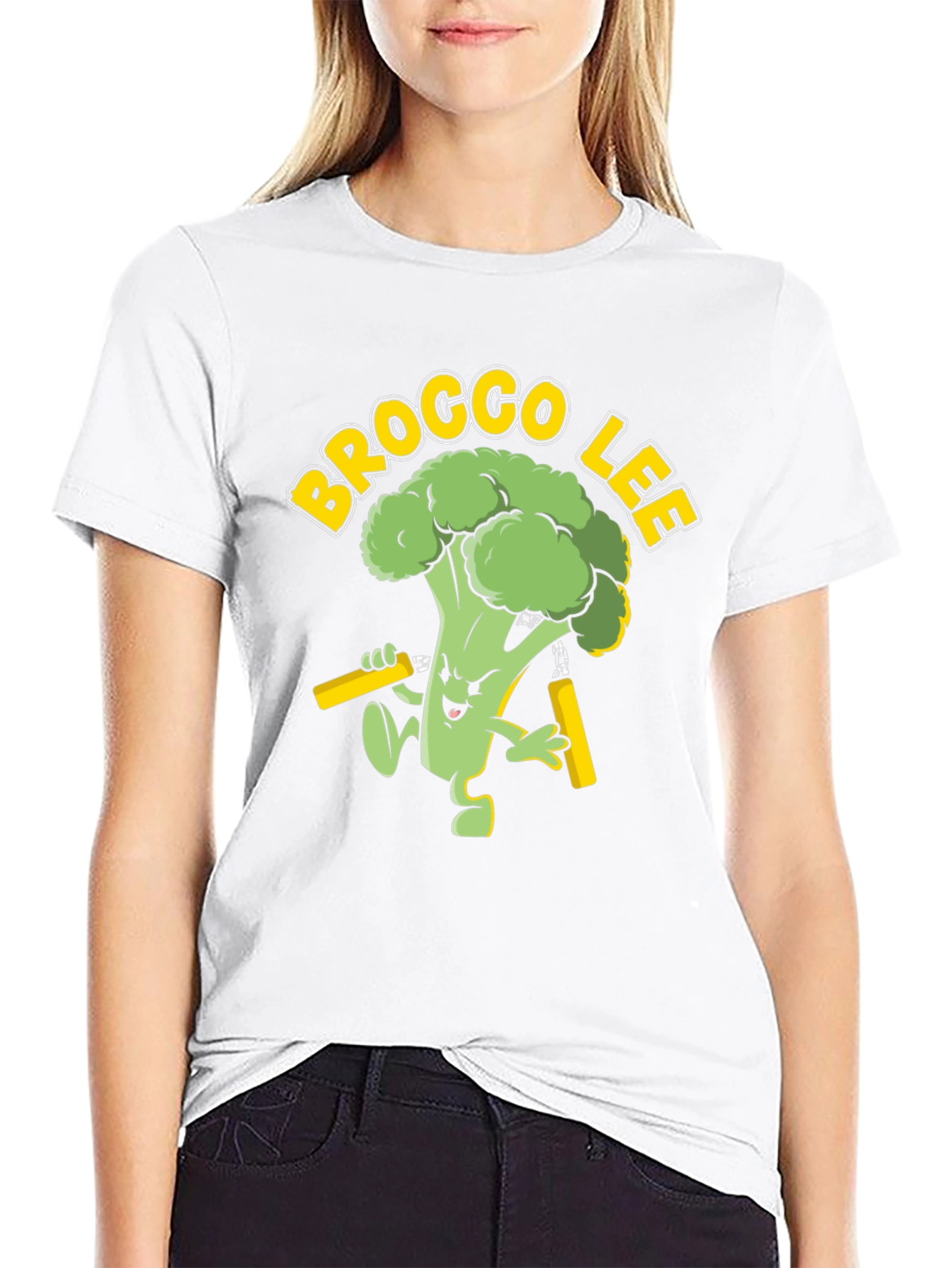 Brocco Lee Graphic Tee - Martial Arts Broccoli!