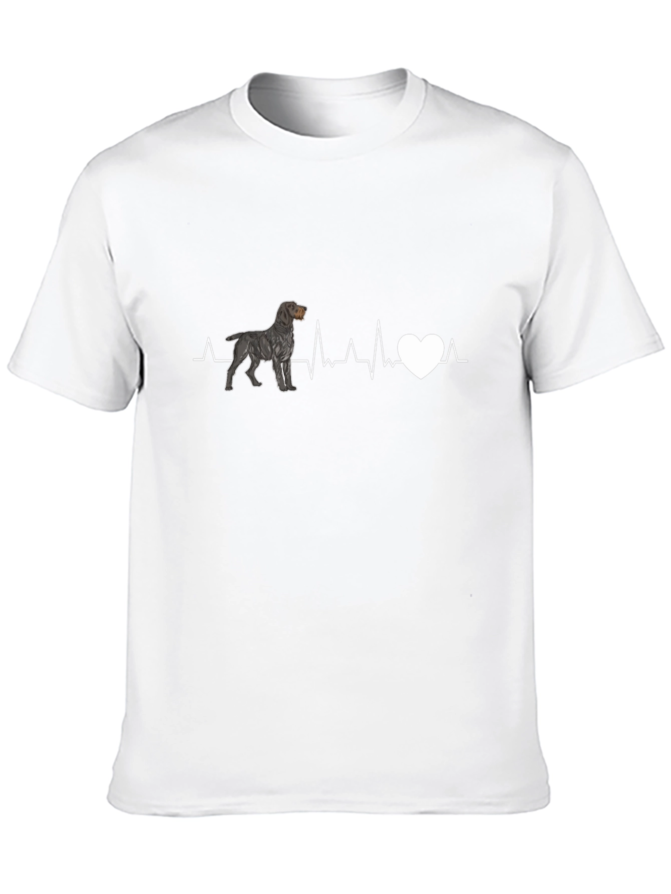 Dog Heartbeat T-Shirt - Black