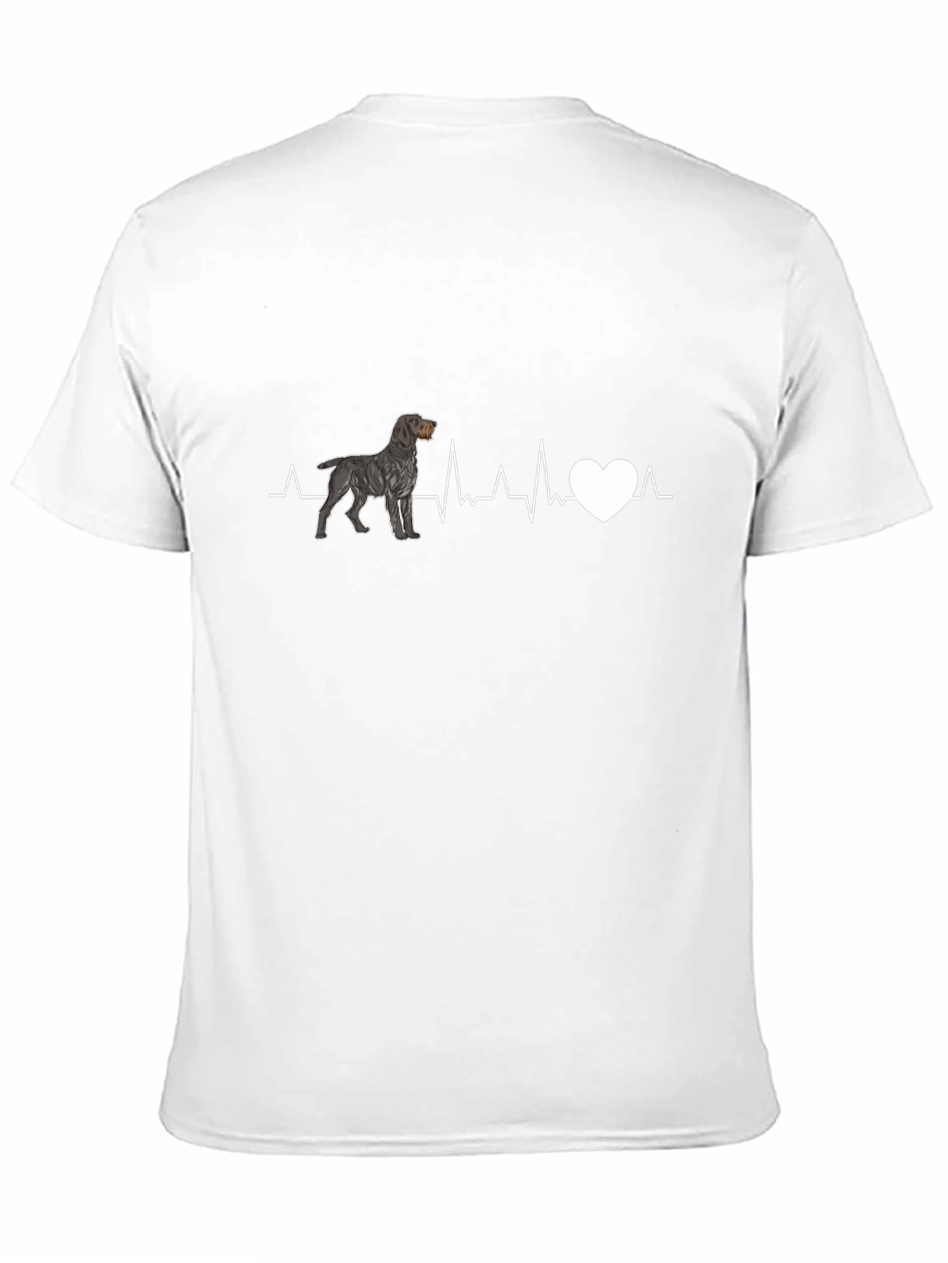 Dog Heartbeat T-Shirt - Black