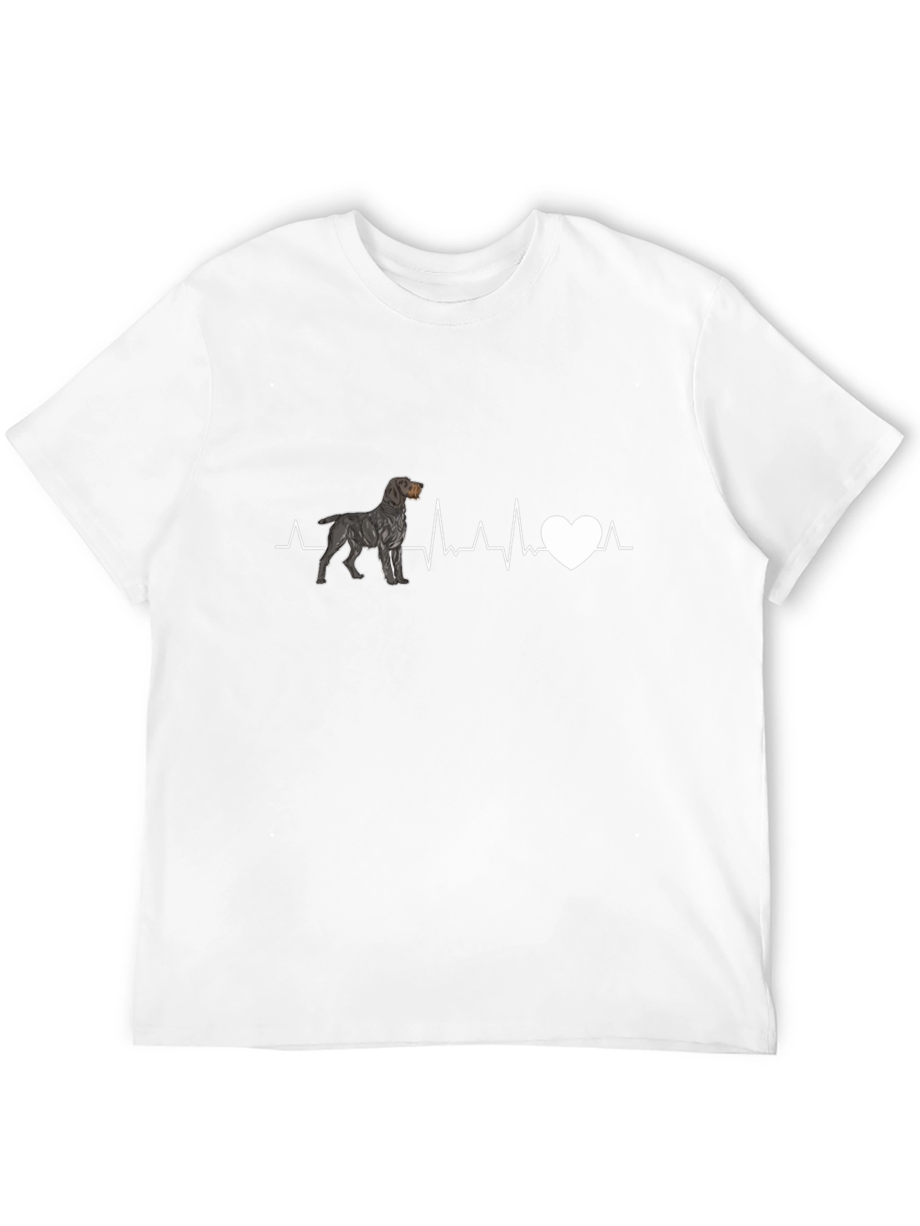 Dog Heartbeat T-Shirt - Black