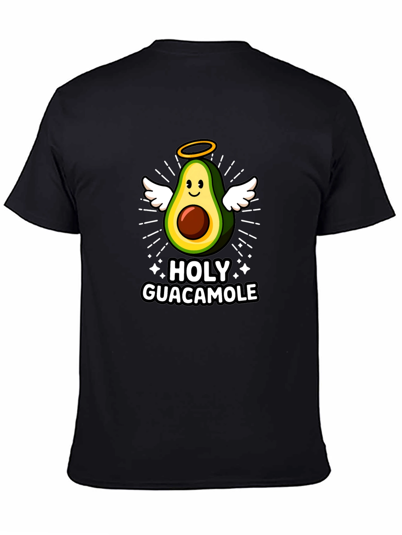 Holy Guacamole Graphic Tee - Avocado Angel T-Shirt