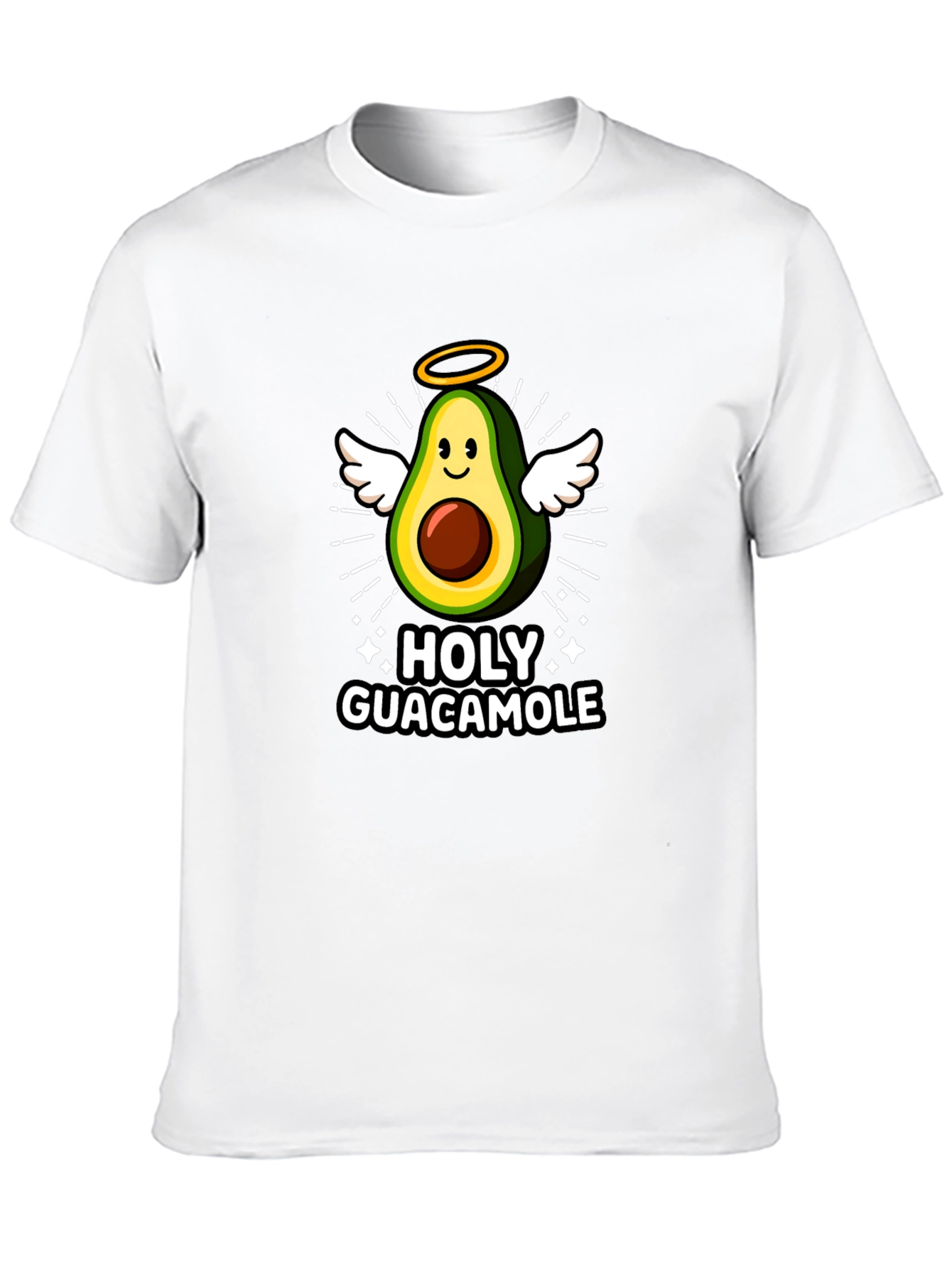 Holy Guacamole Graphic Tee - Avocado Angel T-Shirt