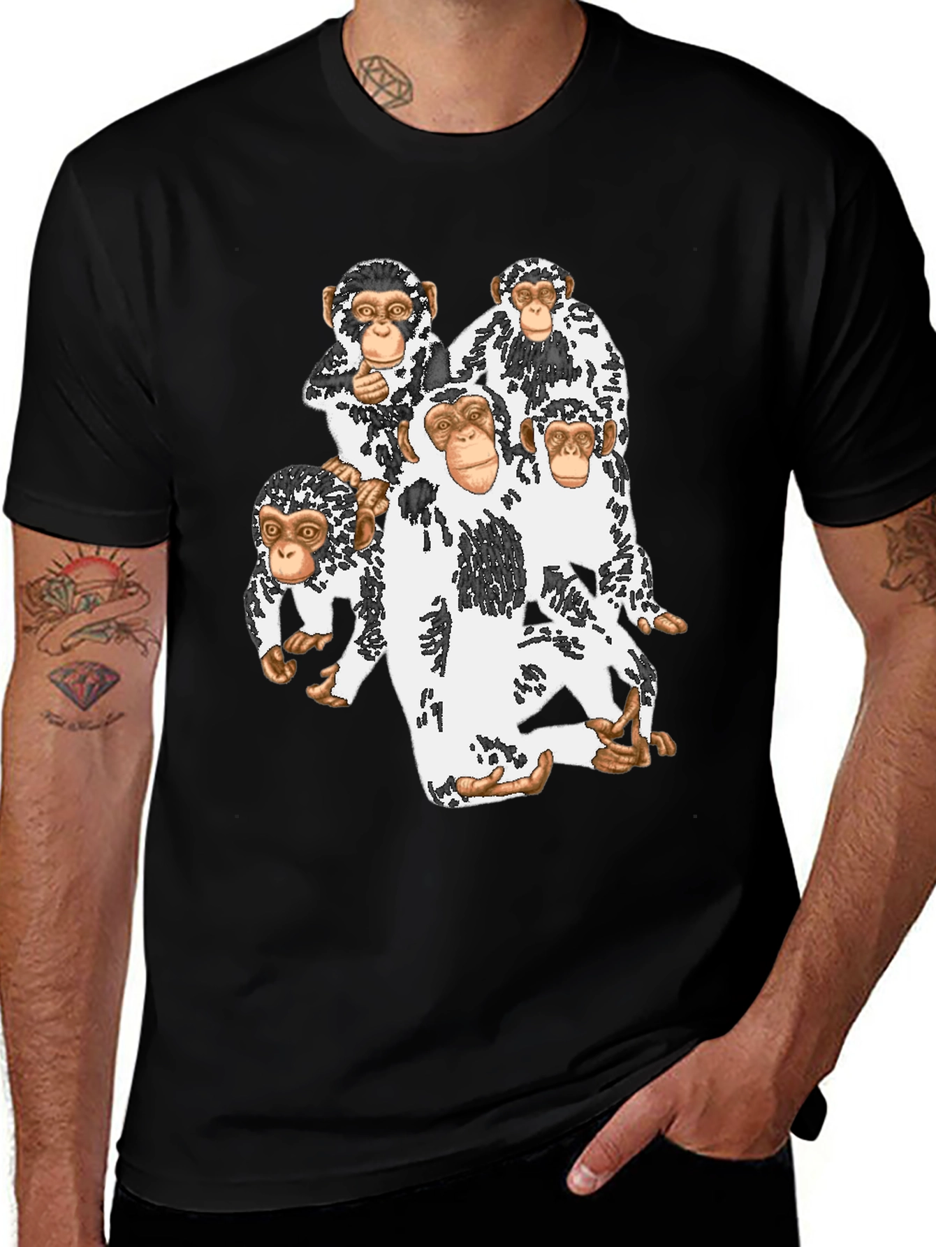 Monkey Business T-Shirt | Black Tee