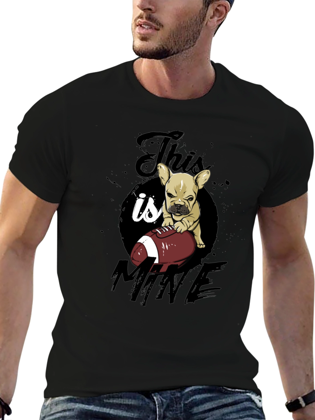 This is Mine Bulldog Graphic T-Shirt