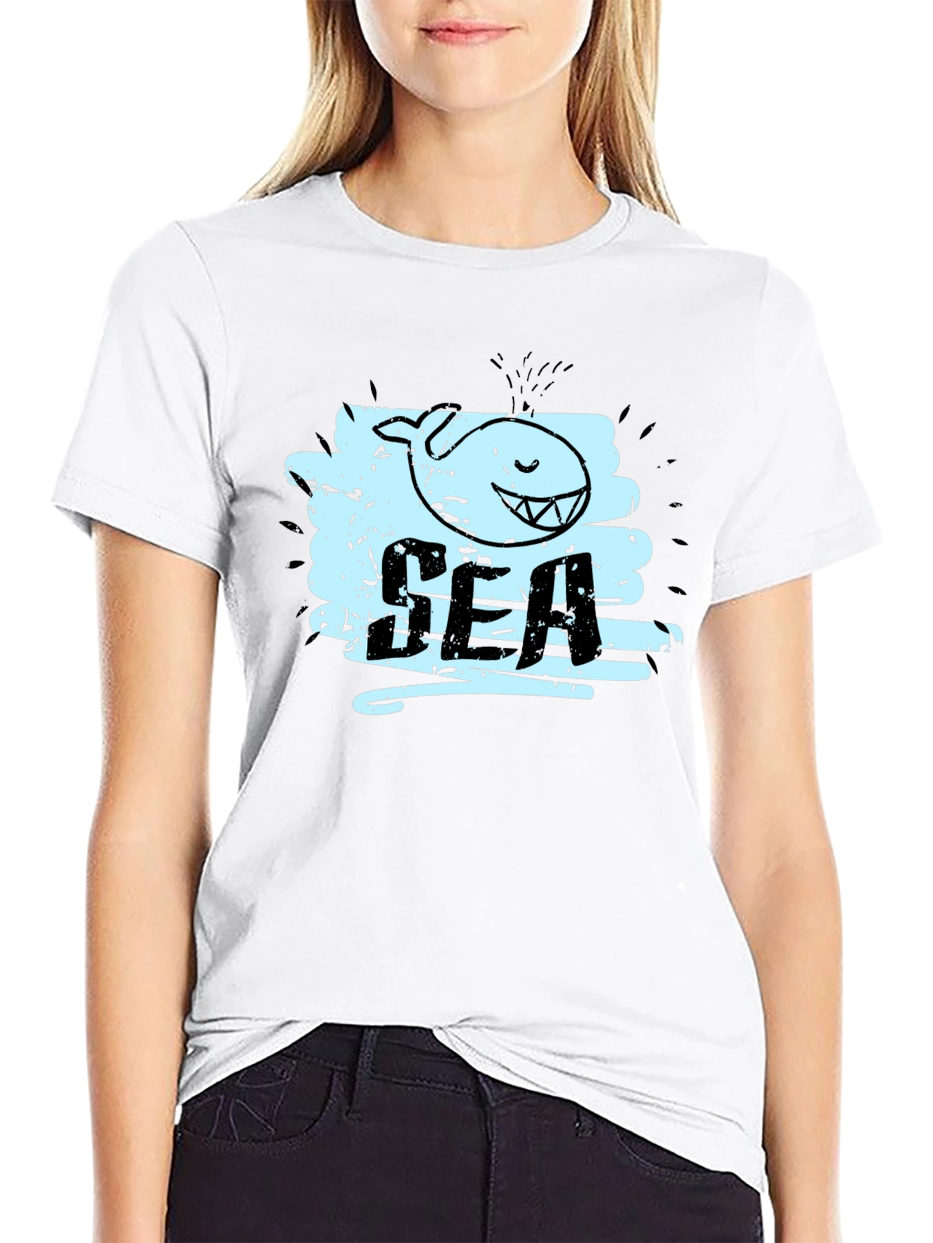 Whimsical Whale Graphic Tee