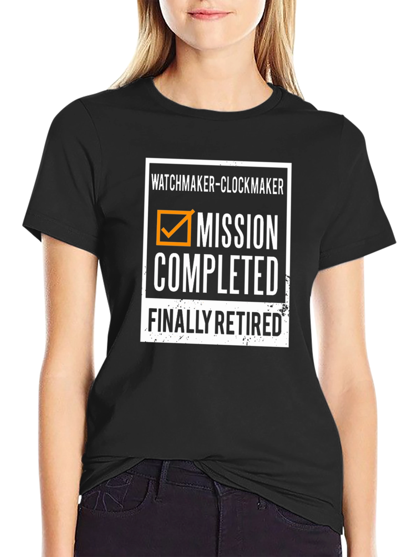 Watchmaker Clockmaker Retirement Mission Completed T-Shirt