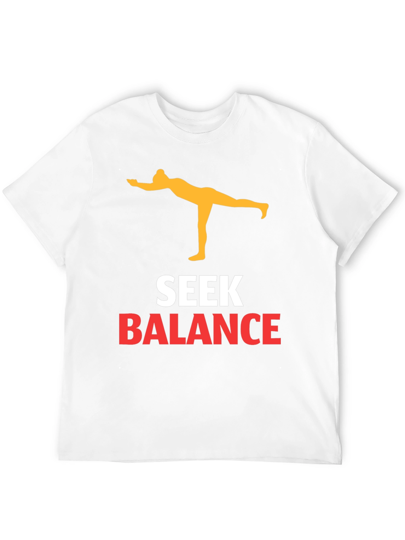 Seek Balance Yoga Graphic Tee - Black