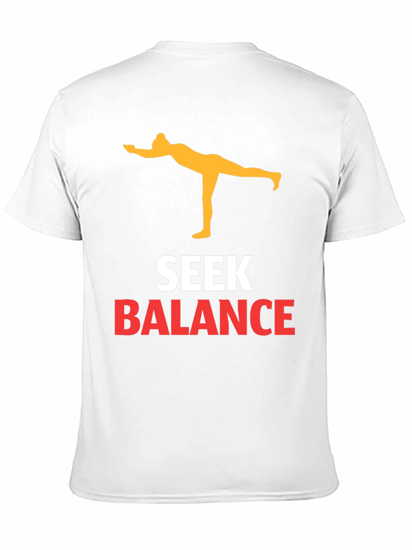 Seek Balance Yoga Graphic Tee - Black