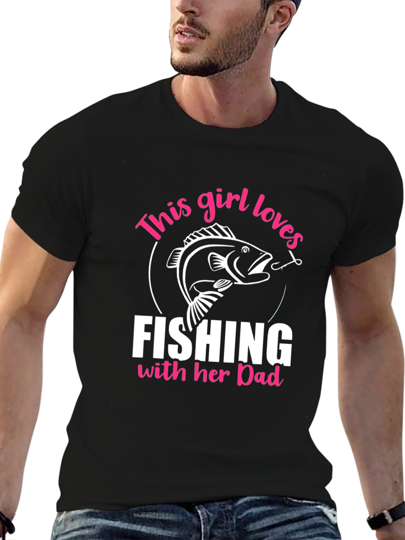 Fishing Girls Love Dad T-Shirt