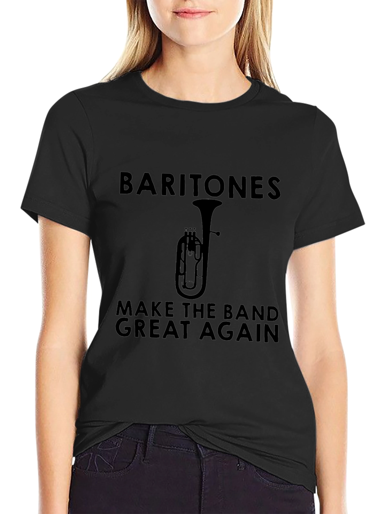 Baritone Make The Band Great Again Black T-Shirt